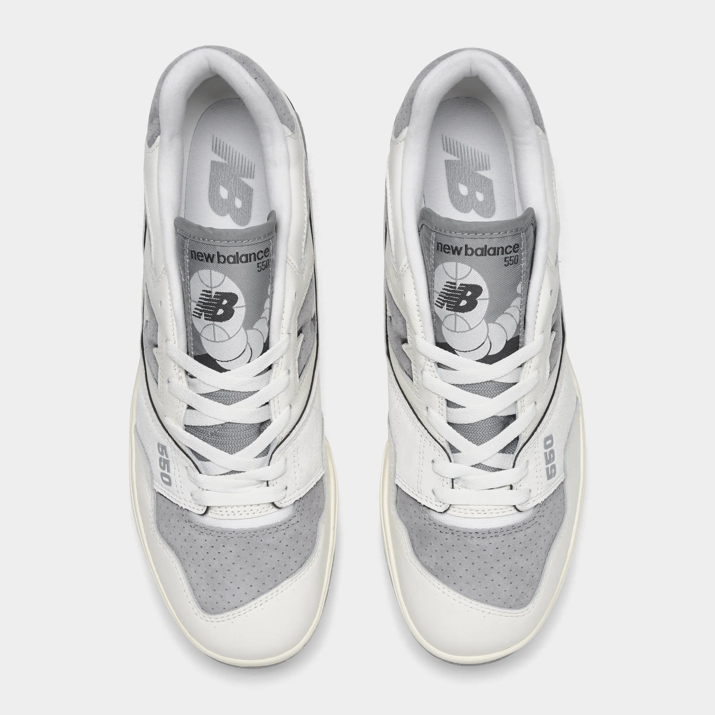 New Balance 550 Sea Salt / Slate Grey Fast Motion Frame Leather
