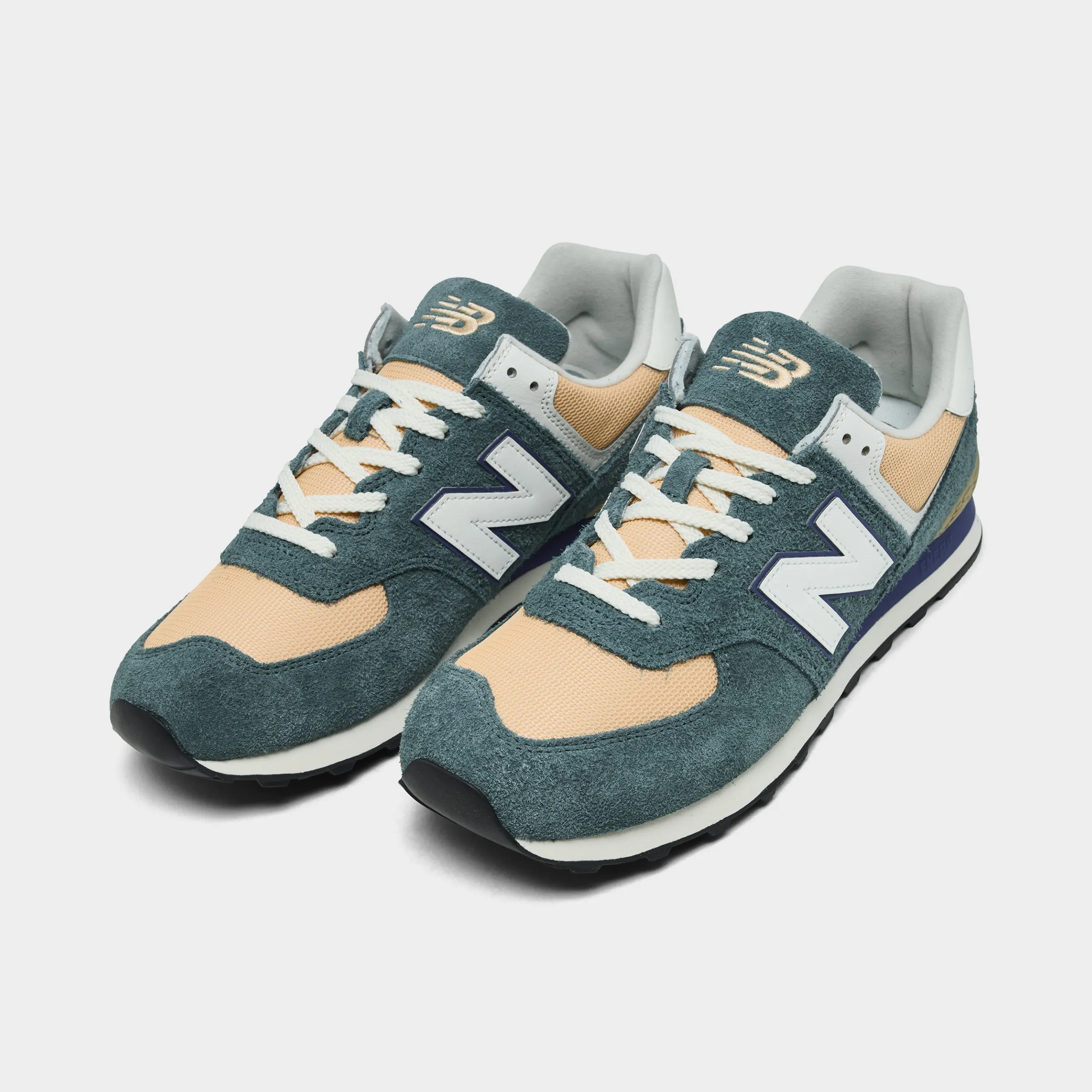 windy days New Balance 574 New Spruce / Peach Blossom