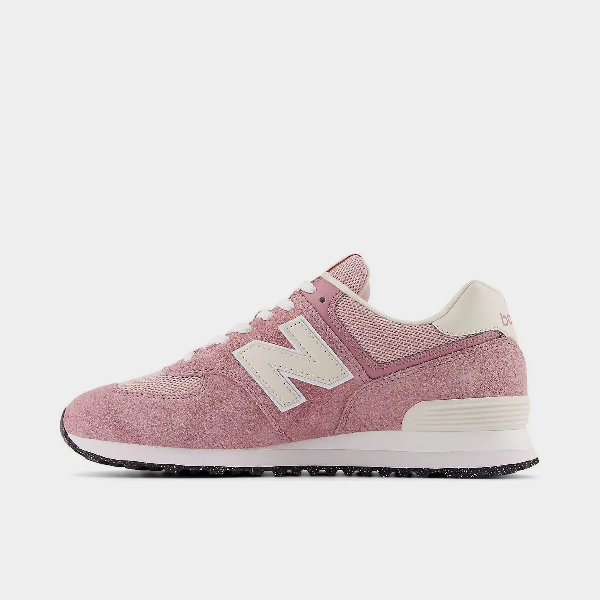 New Balance 574 / Pink running in a mud run Slip On Design