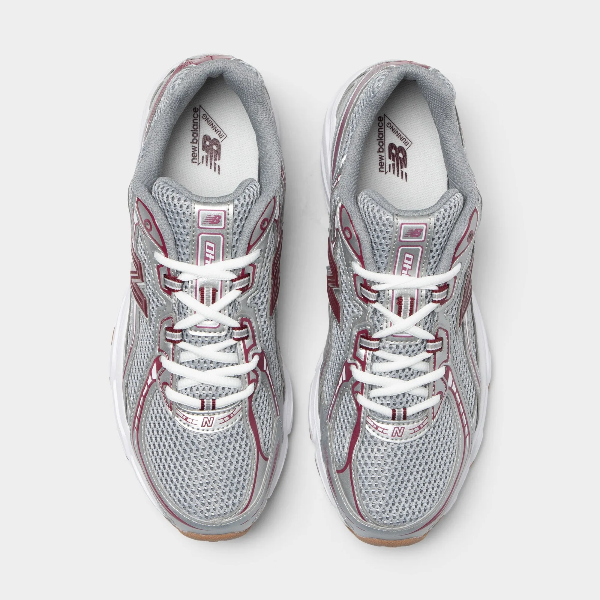 New Balance 740 Monarch Burgundy / Slate Grey beach jogging bone health