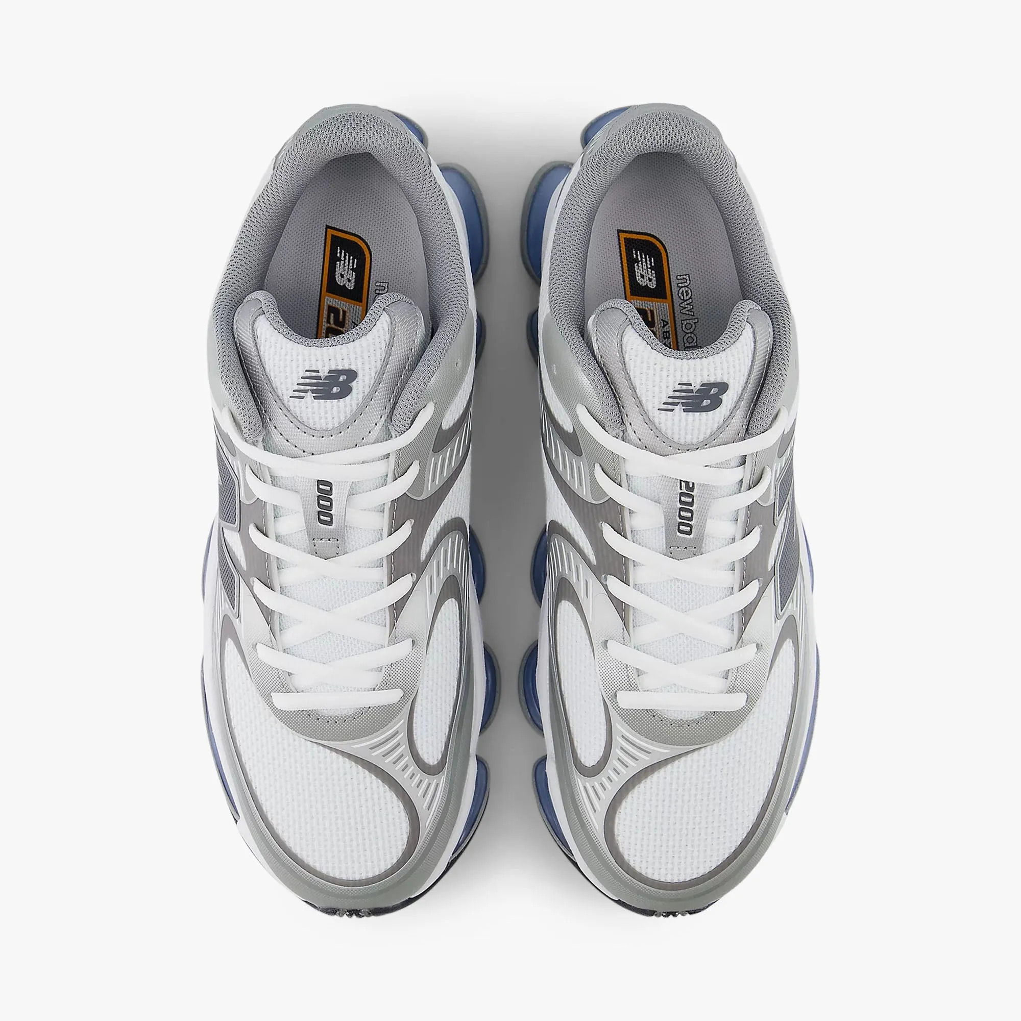 obstacle - course shoes running in morning New Balance ABZORB 2000 White / Silver Metallic - Castlerock