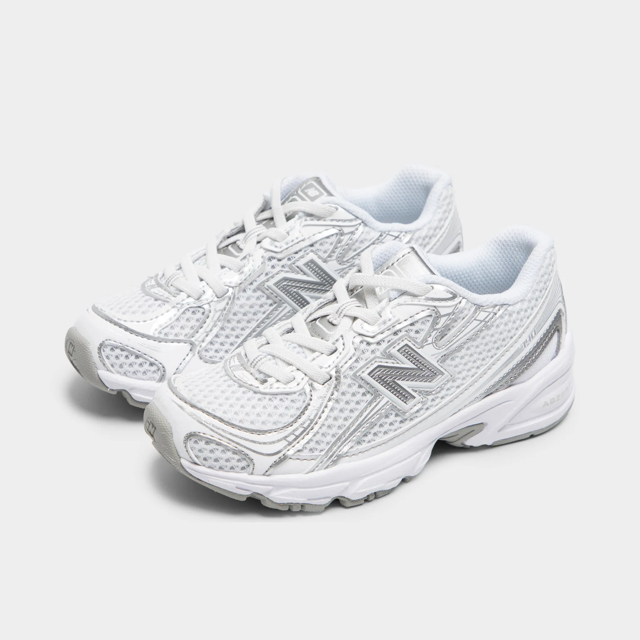 New Balance Children's 740 White / Silver Metallic Springy aerobic - efficient