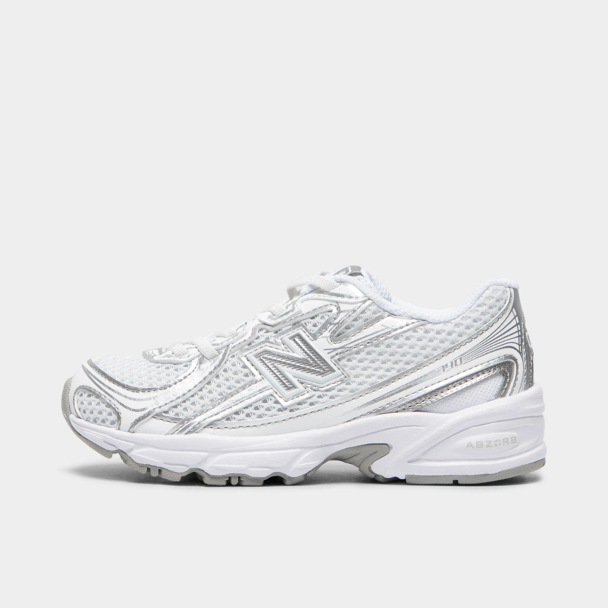 weekend warrior New Balance Children's 740 White / Silver Metallic