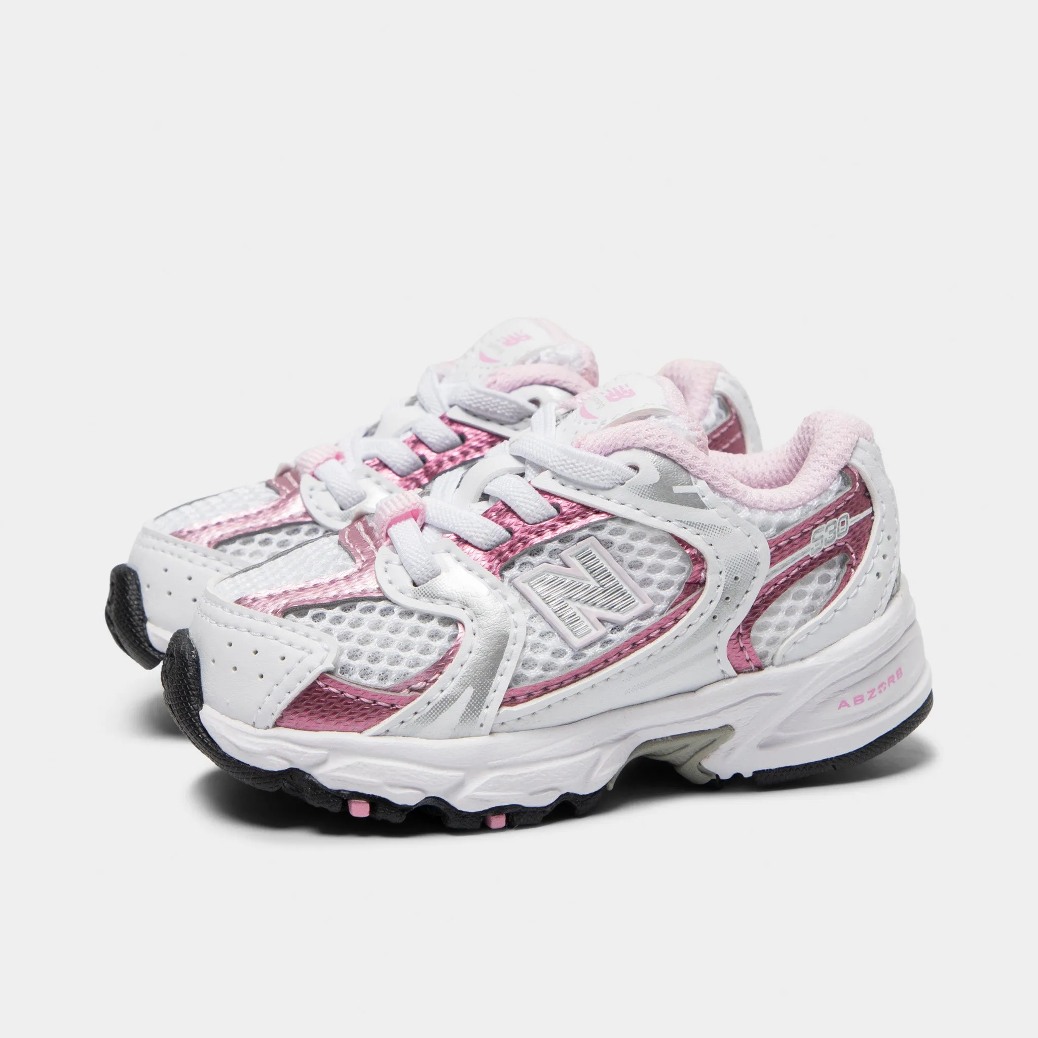 group - run Brooks Ghost New Balance Infants' 530 White / Pink Sugar