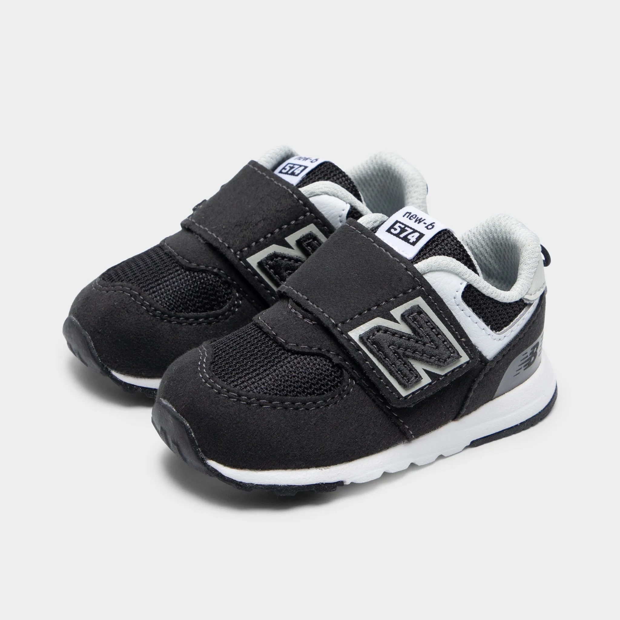 New Balance Infants' 574 Black / White fall running pastel - colors