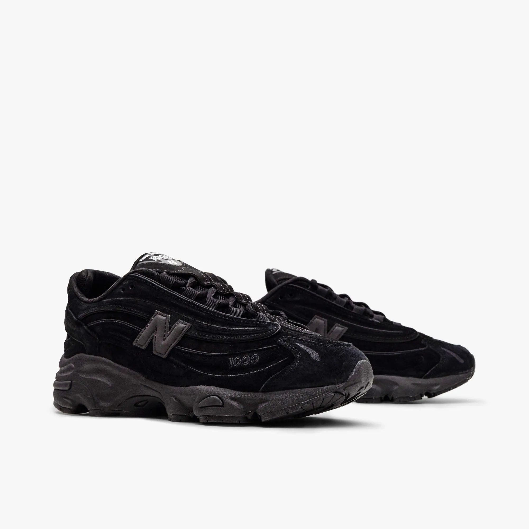 odor - control shoes reinforced - heel - area - sturdiness shoes New Balance M1000 / Black / Black