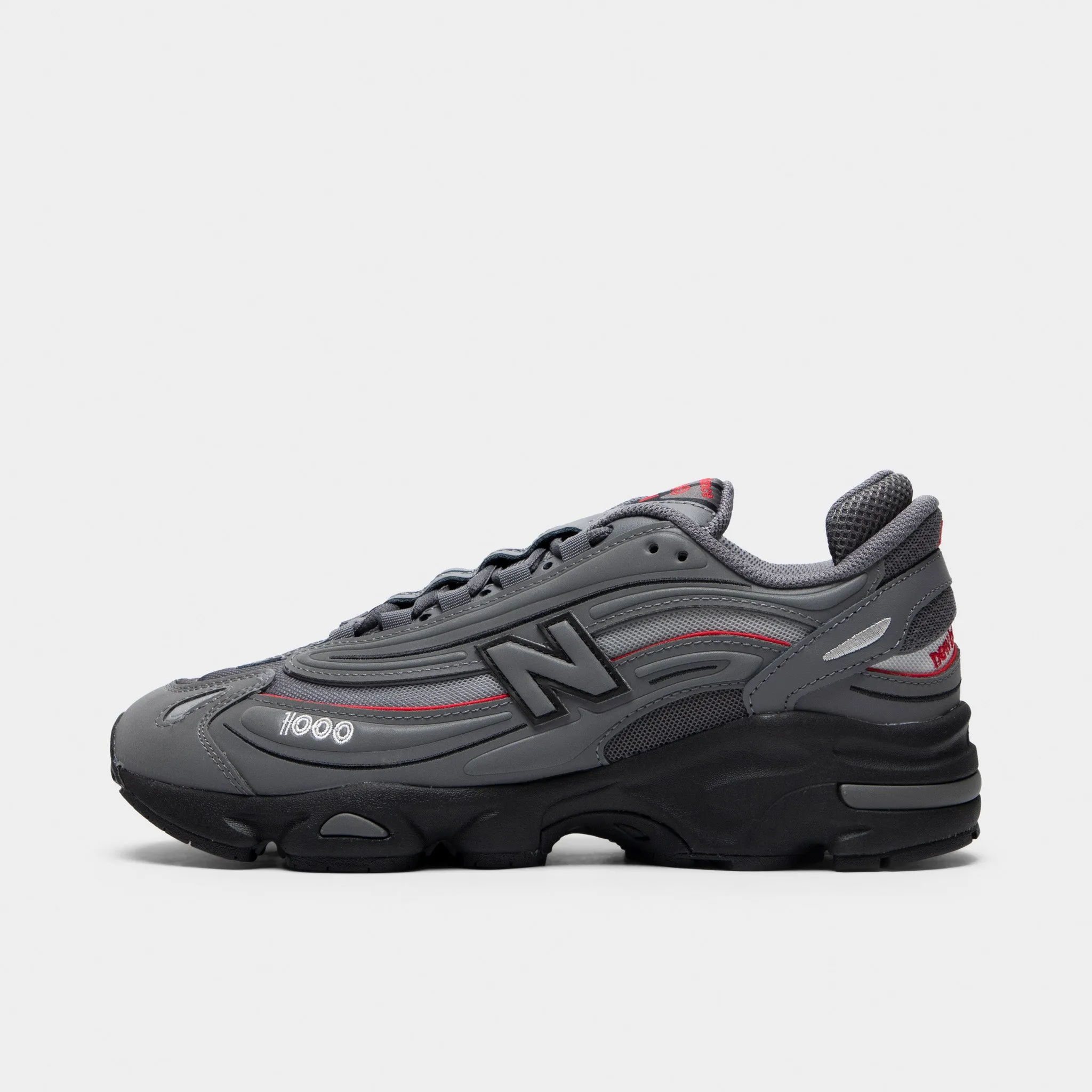 New Balance M1000 Castlerock / Team Red fashion - forward shoe intention