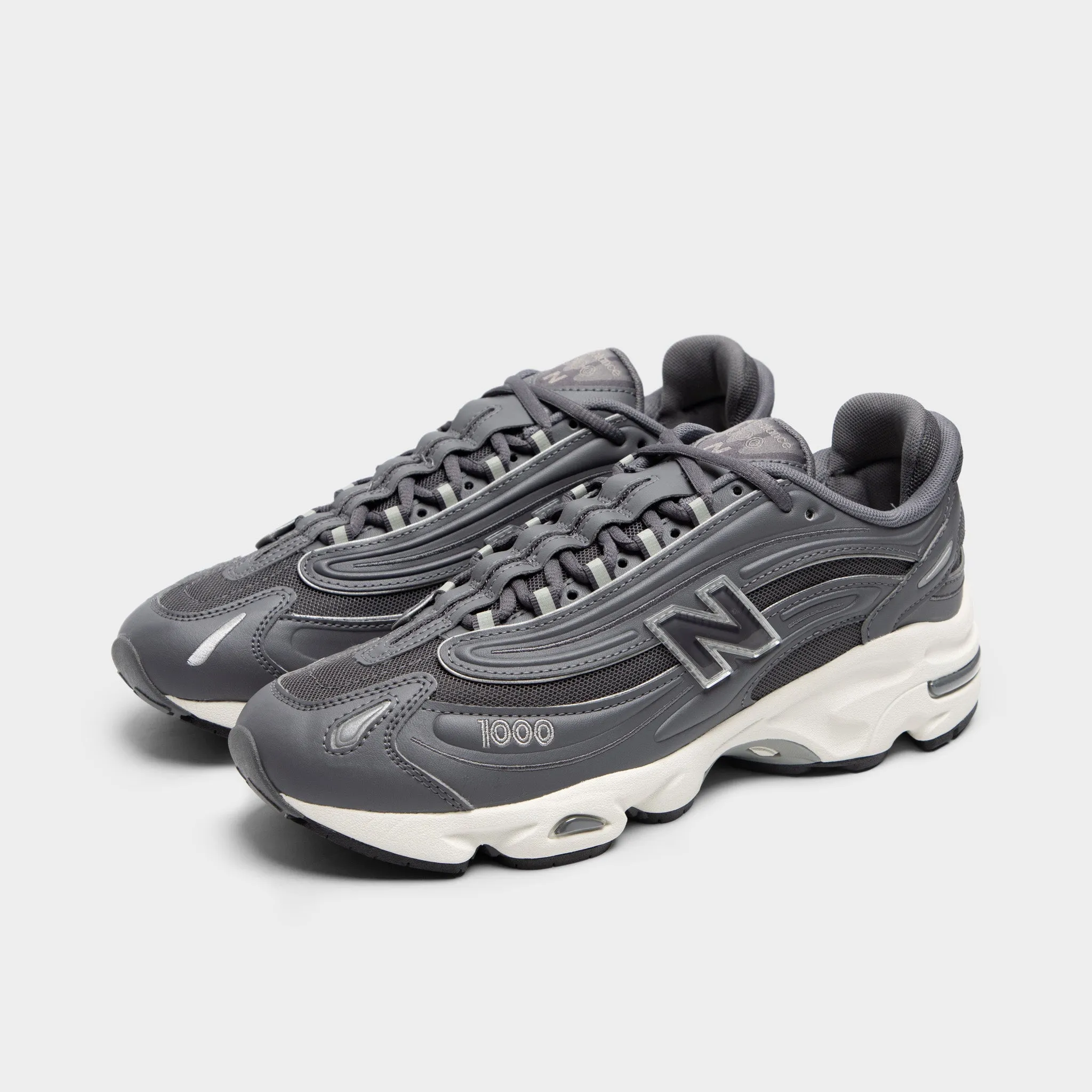 New Balance M1000 Grey / White orthotic - friendly - design shoes running with gloves