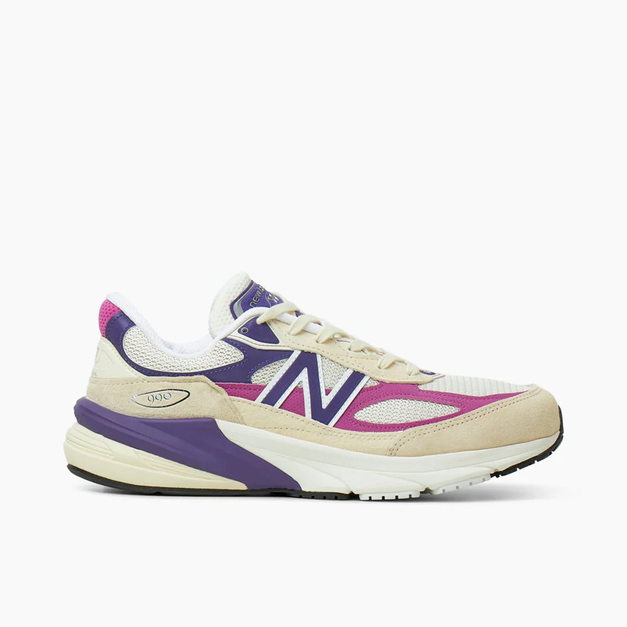 beginner shoes zero - drop running gear New Balance MADE in USA U990TD6 Purple / Angora