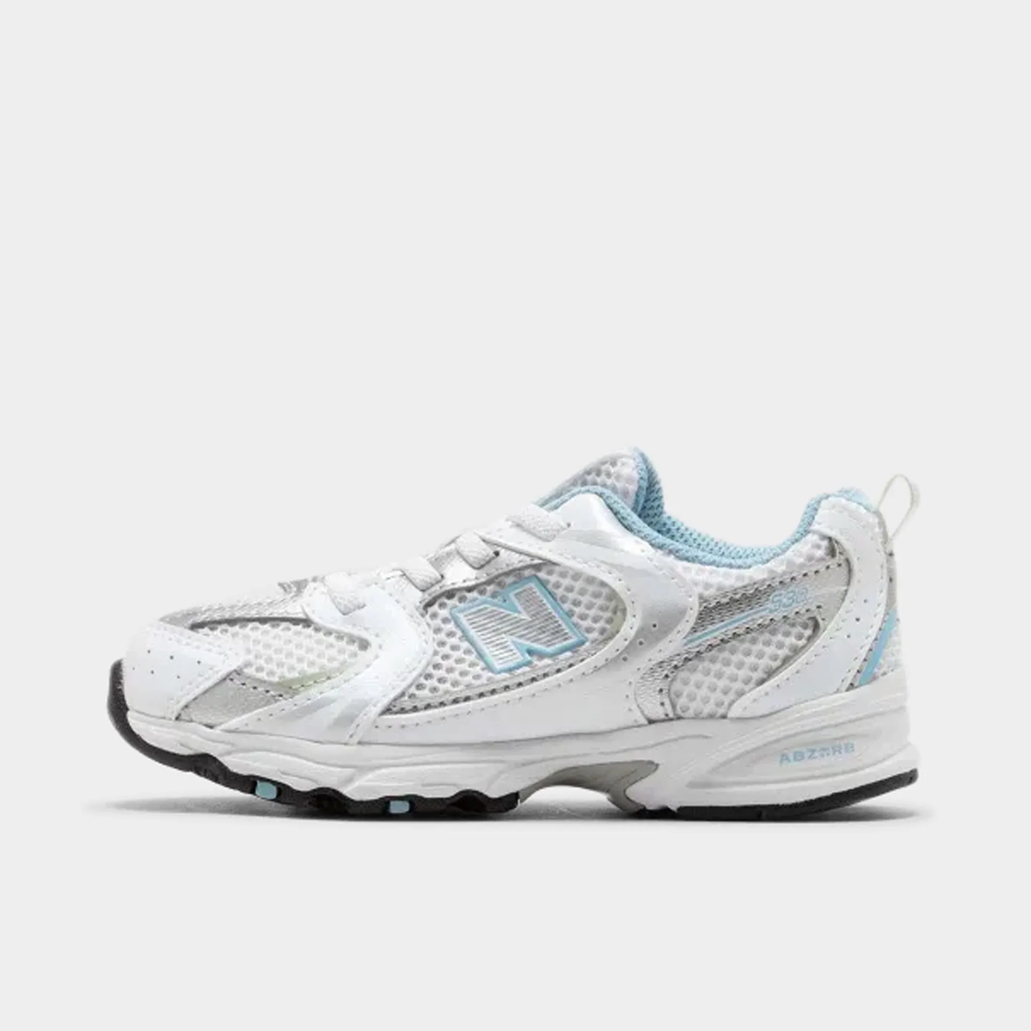 PU midsole Triathlon New Balance Toddler's 530 White / Silver - Light Blue