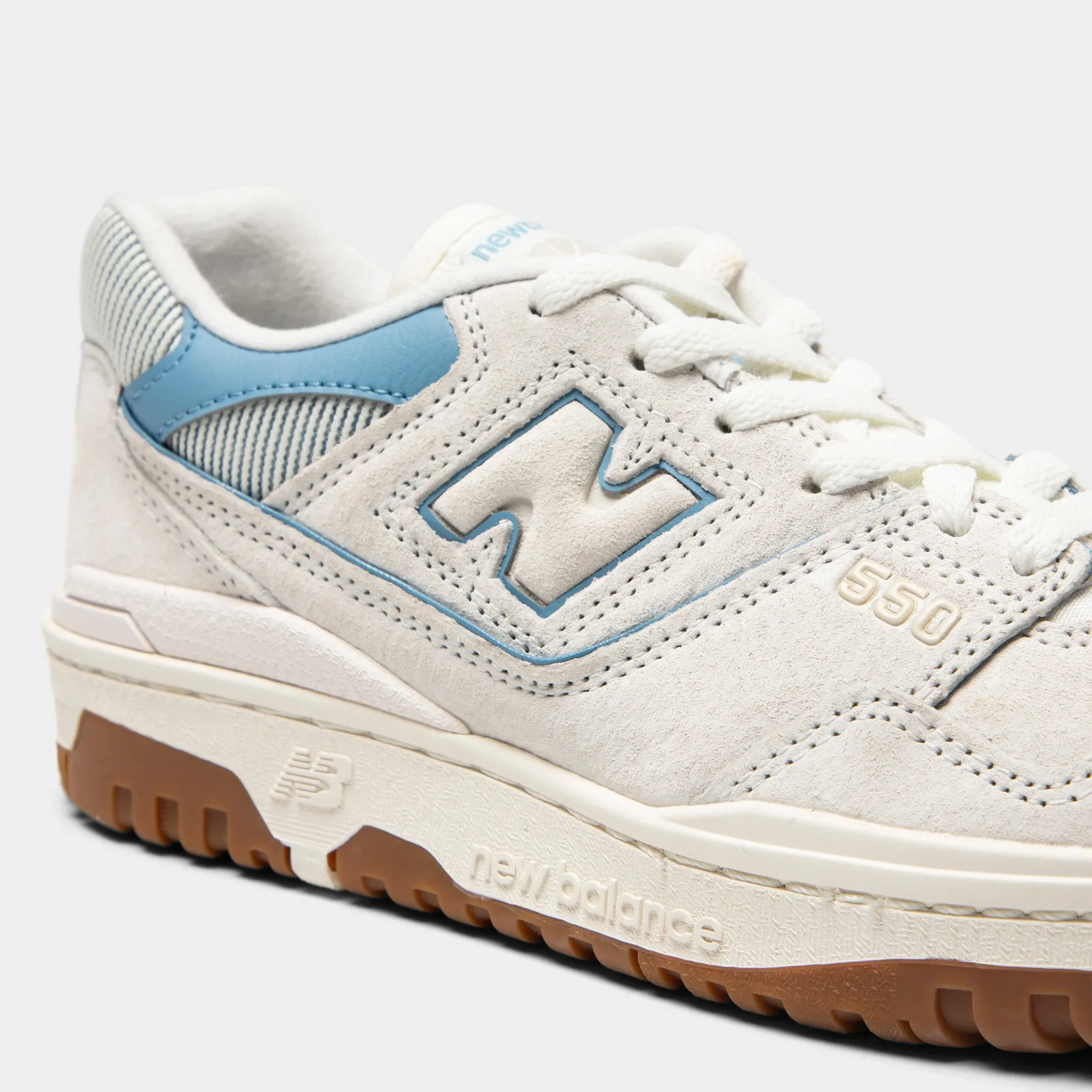 New Balance Women's 550 Sea Salt / Still Water Lightweight Performance Fabric Speed Boost