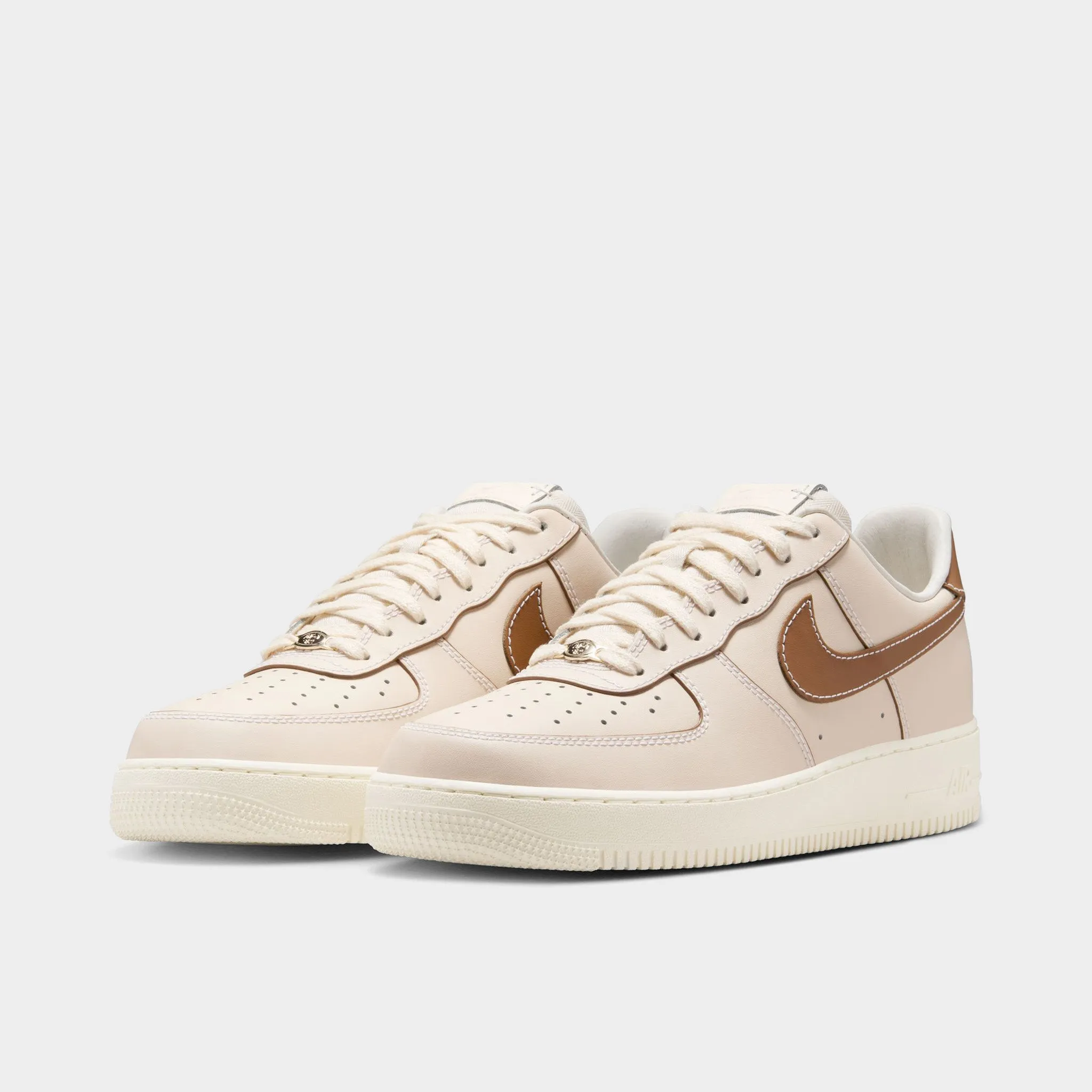 Premium Comfort Friction Control Tread Nike Air Force 1 '07 Pearl White / Light British Tan