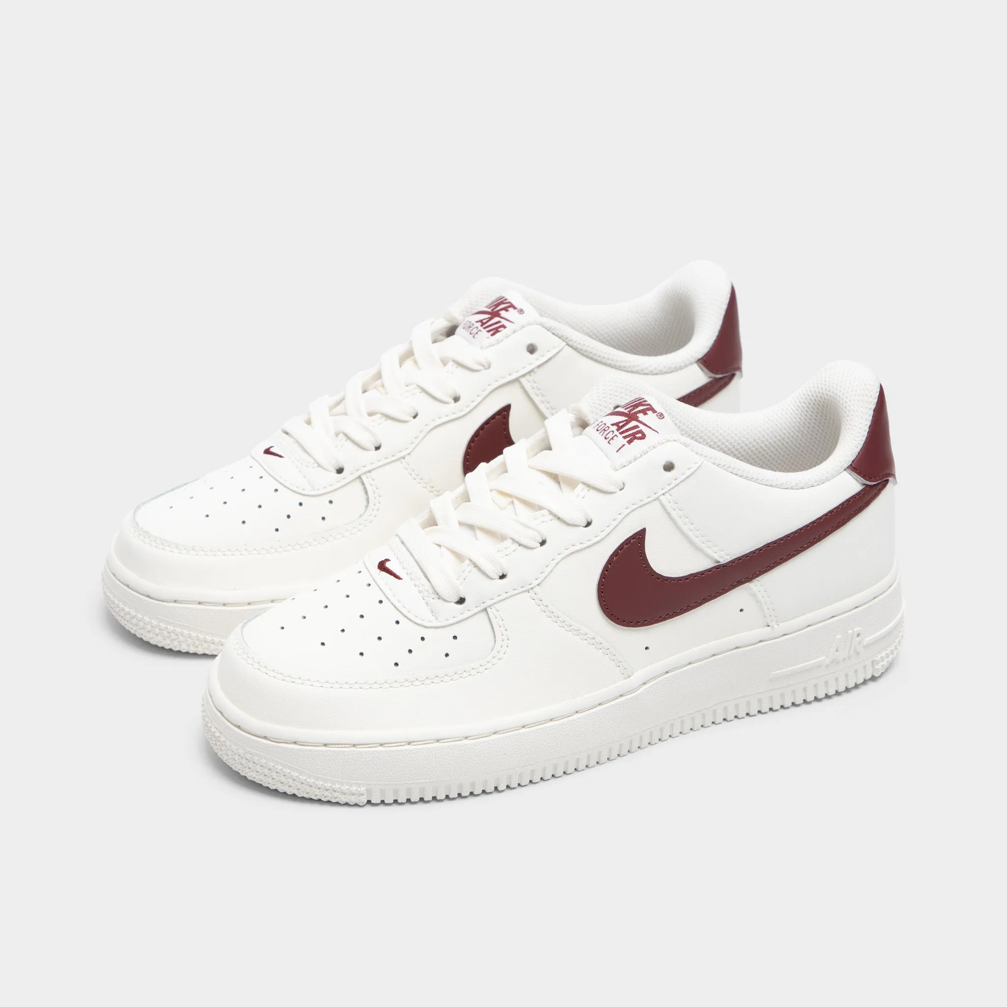 Tensile Outsole Framework NonSlip Nike Air Force 1 GS Sail / Dark Team Red