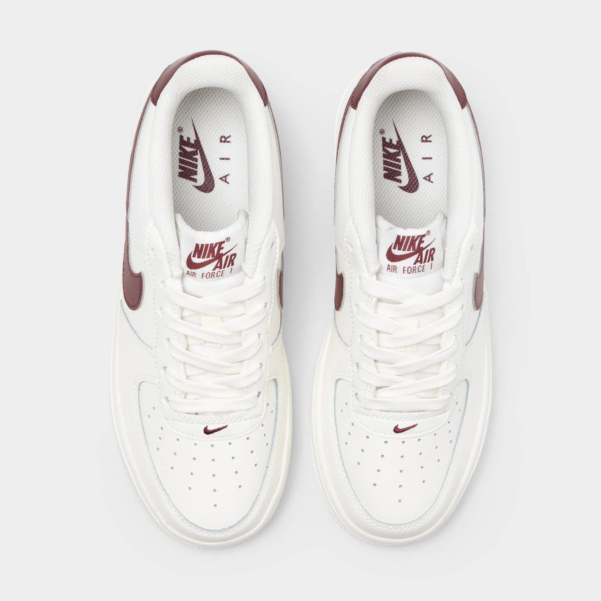 Nike Air Force 1 GS Sail / Dark Team Red Lateral Motion Control All Court