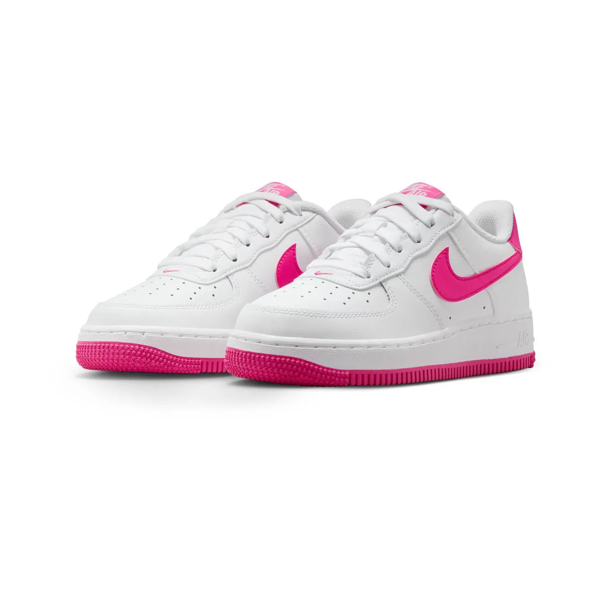 Bright tone Boho Free Nike Air Force 1 'Laser Fuchsia' Little/Big Kids' Shoes