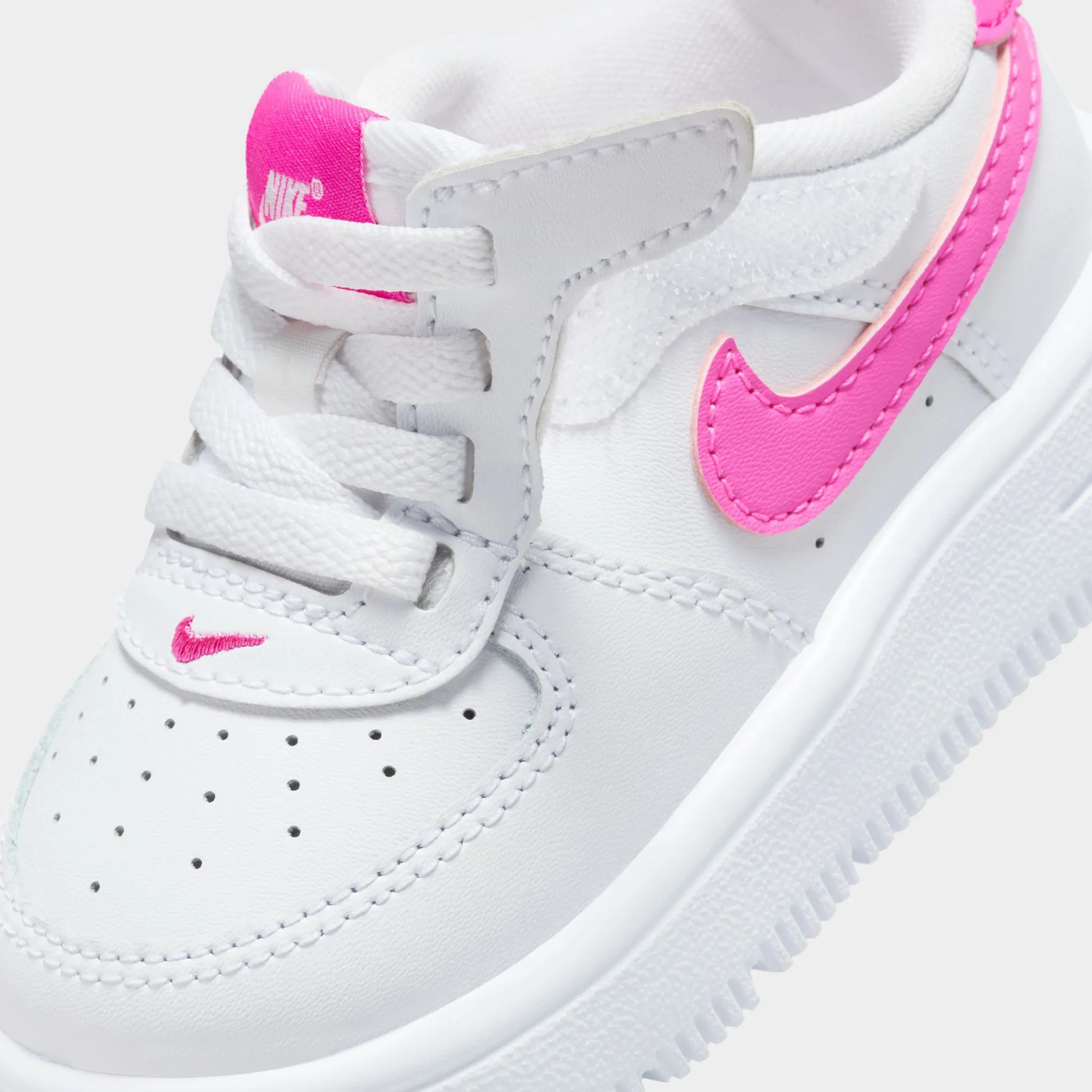 Nike Air Force 1 Low Easyon TD White / Laser Fuchsia Traction Movement Hyper Breathable Fabric