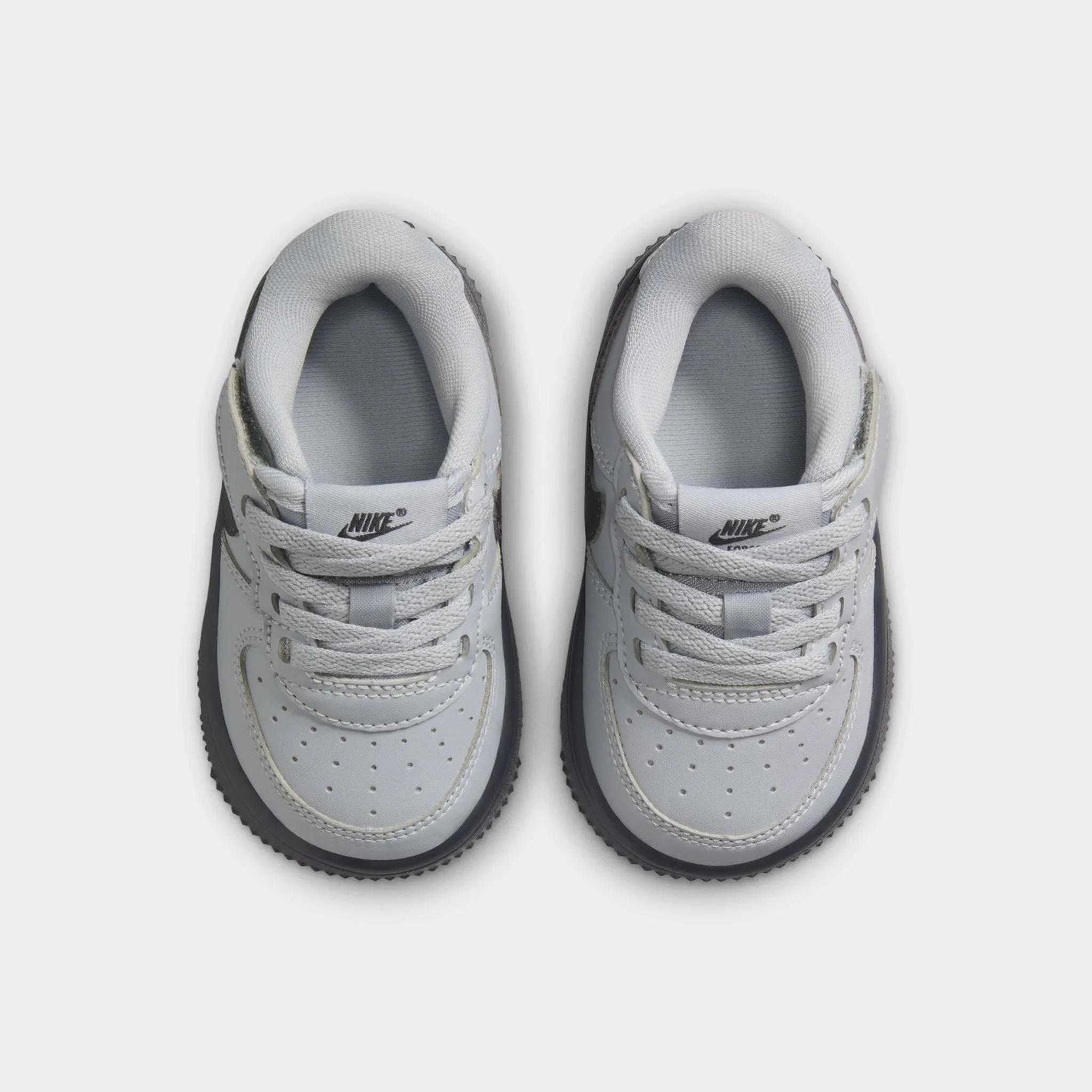 Nike Air Force 1 Low Easyon TD Wolf Grey / Dark Smoke Grey Padded Achilles Contour Elastic Lacing