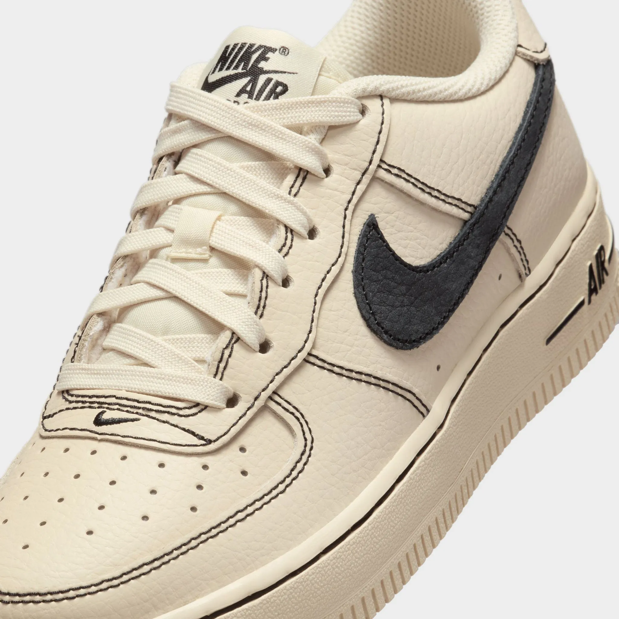 Nike Air Force 1 LV8 4 GS Light Khaki / Black Sharp Pivot