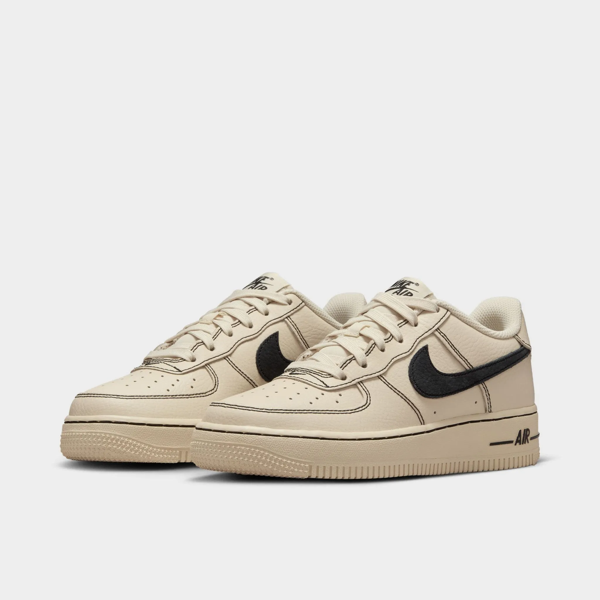 Nike Air Force 1 LV8 4 GS Light Khaki / Black Versatile Fit Rebound Impact Zone