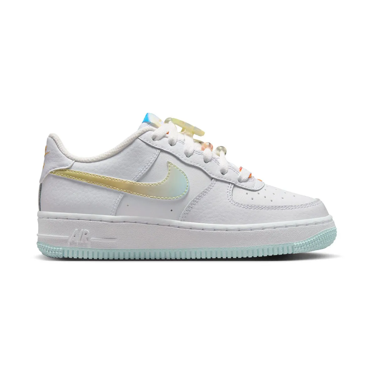 Water Resistant Nike Air Force 1 LV8 'White Glacier Blue Multicolor' Big Kids' Shoes