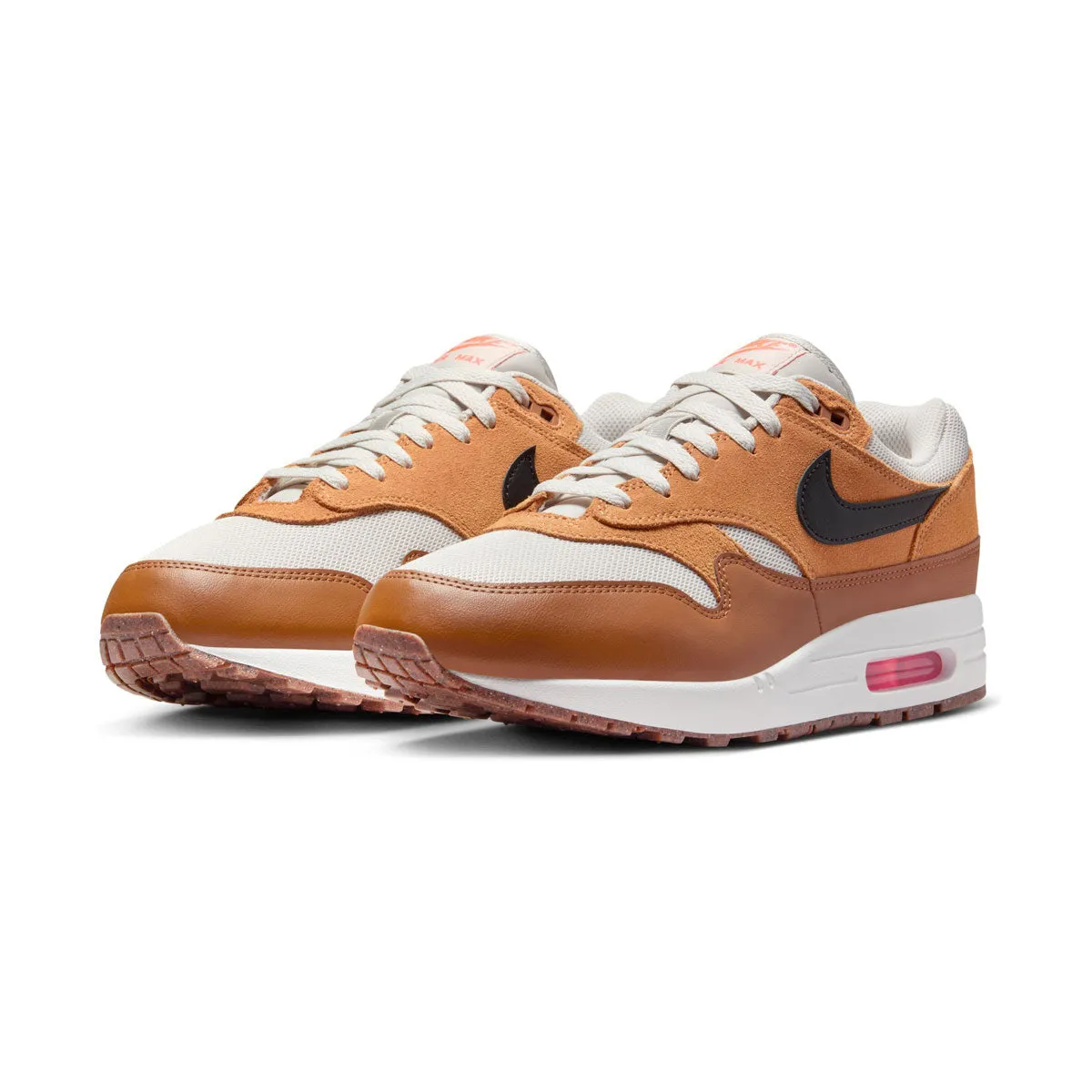 Nike Air Max 1 Essential 'British Tan Light Bone' Men's Shoes Street Mood Summer Heat