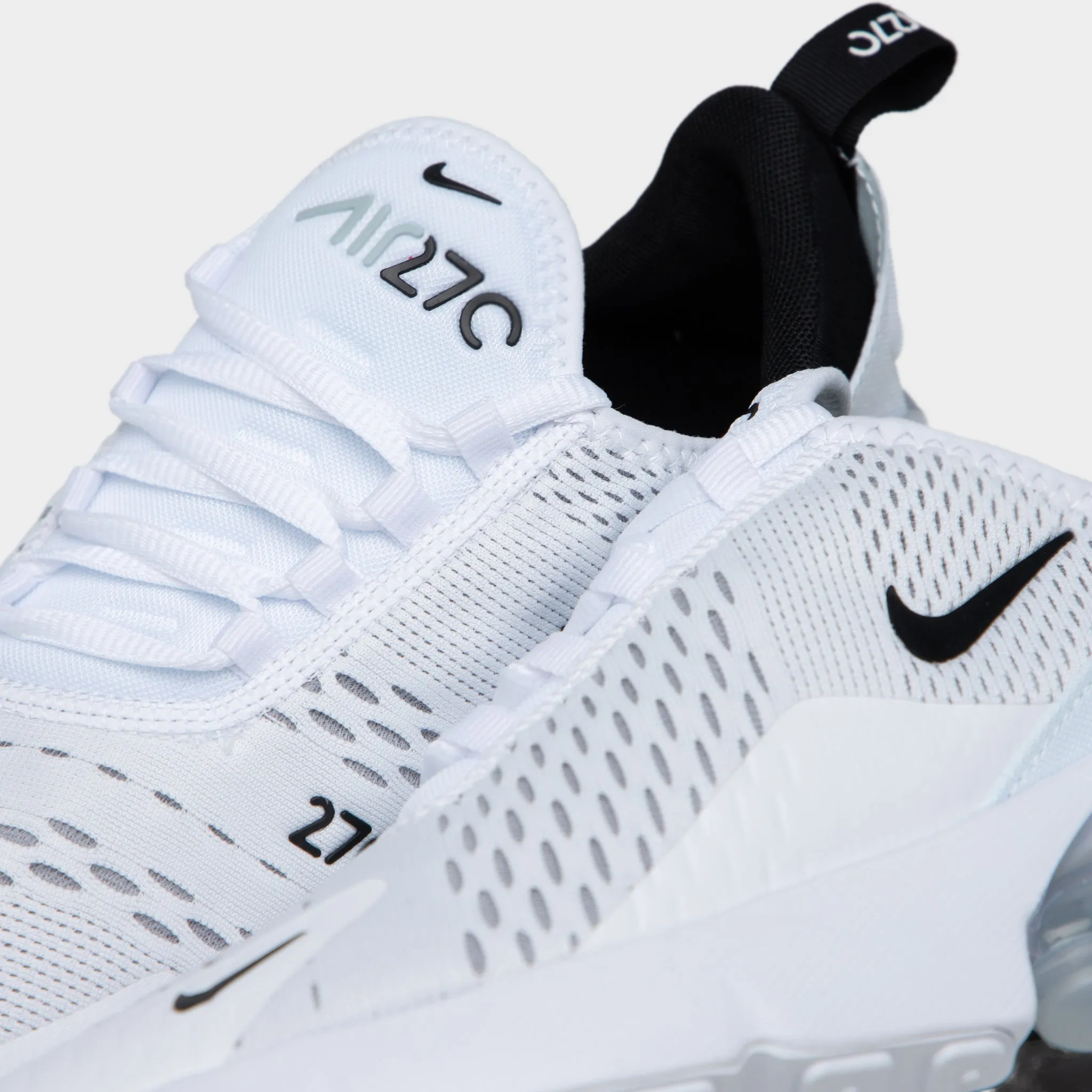 Nike Air Max 270 White / Black - White Breathable - panel