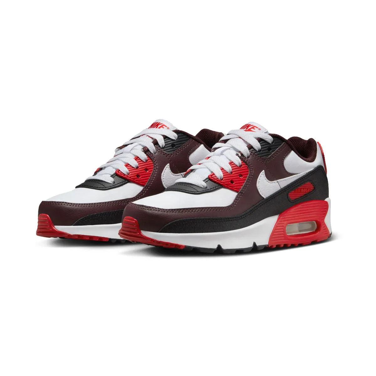 Nike Air Max 90 'Burgundy Crush University Red' Big Kids' Shoes Star Mood Hiking