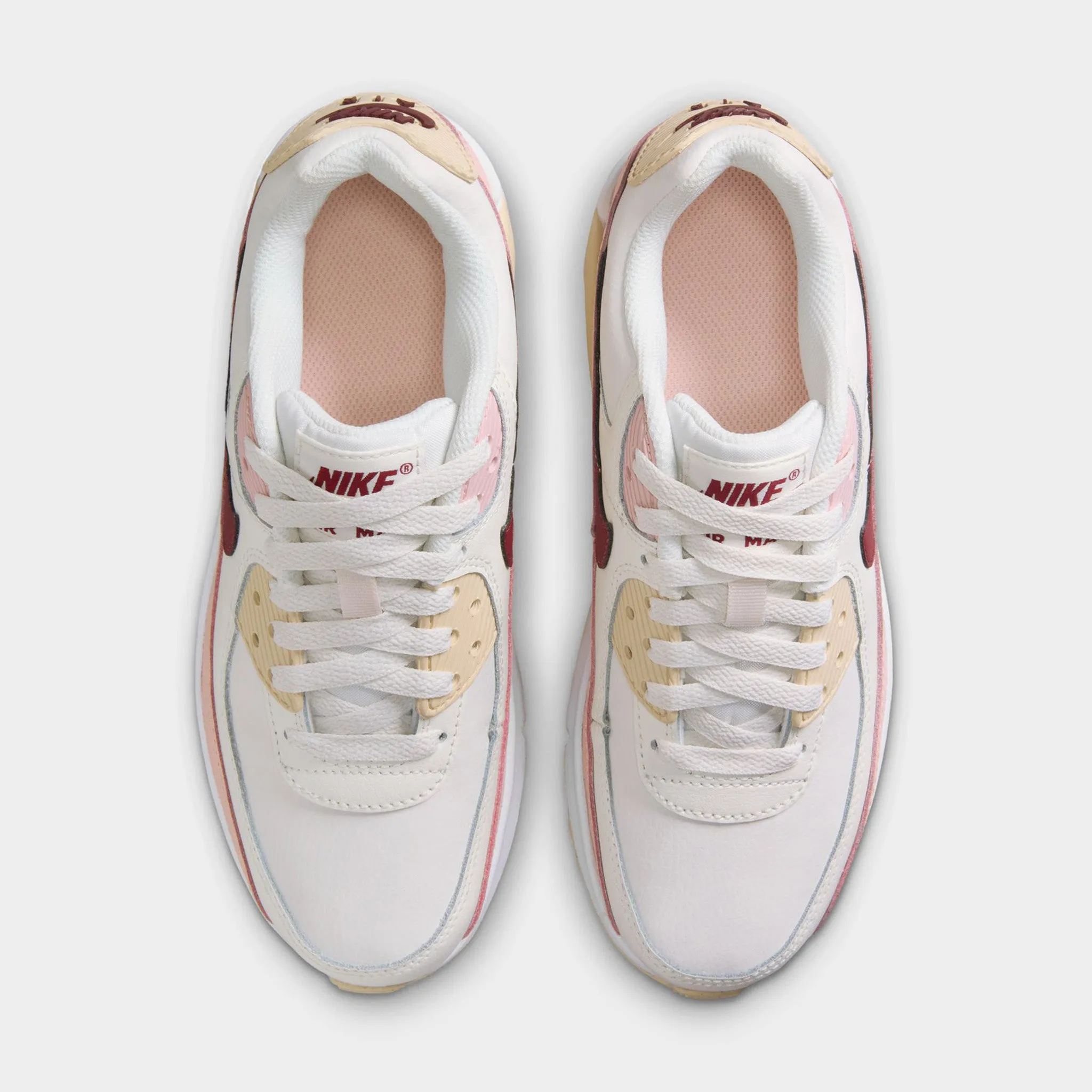 Nike Air Max 90 GS Phantom / Dark Team Red - Echo Pink Tremendous support