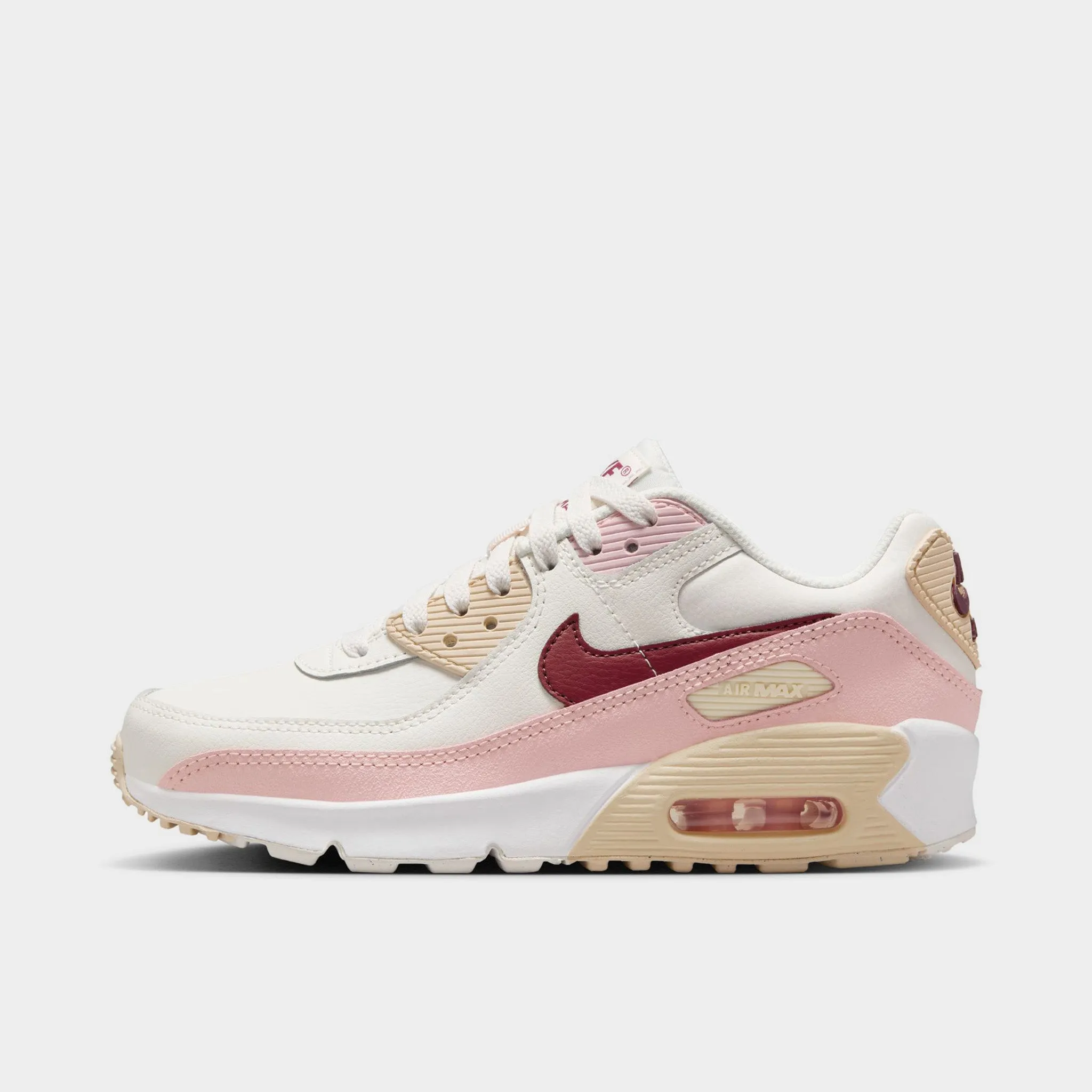 Nike Air Max 90 GS Phantom / Dark Team Red - Echo Pink thigh - high running gear