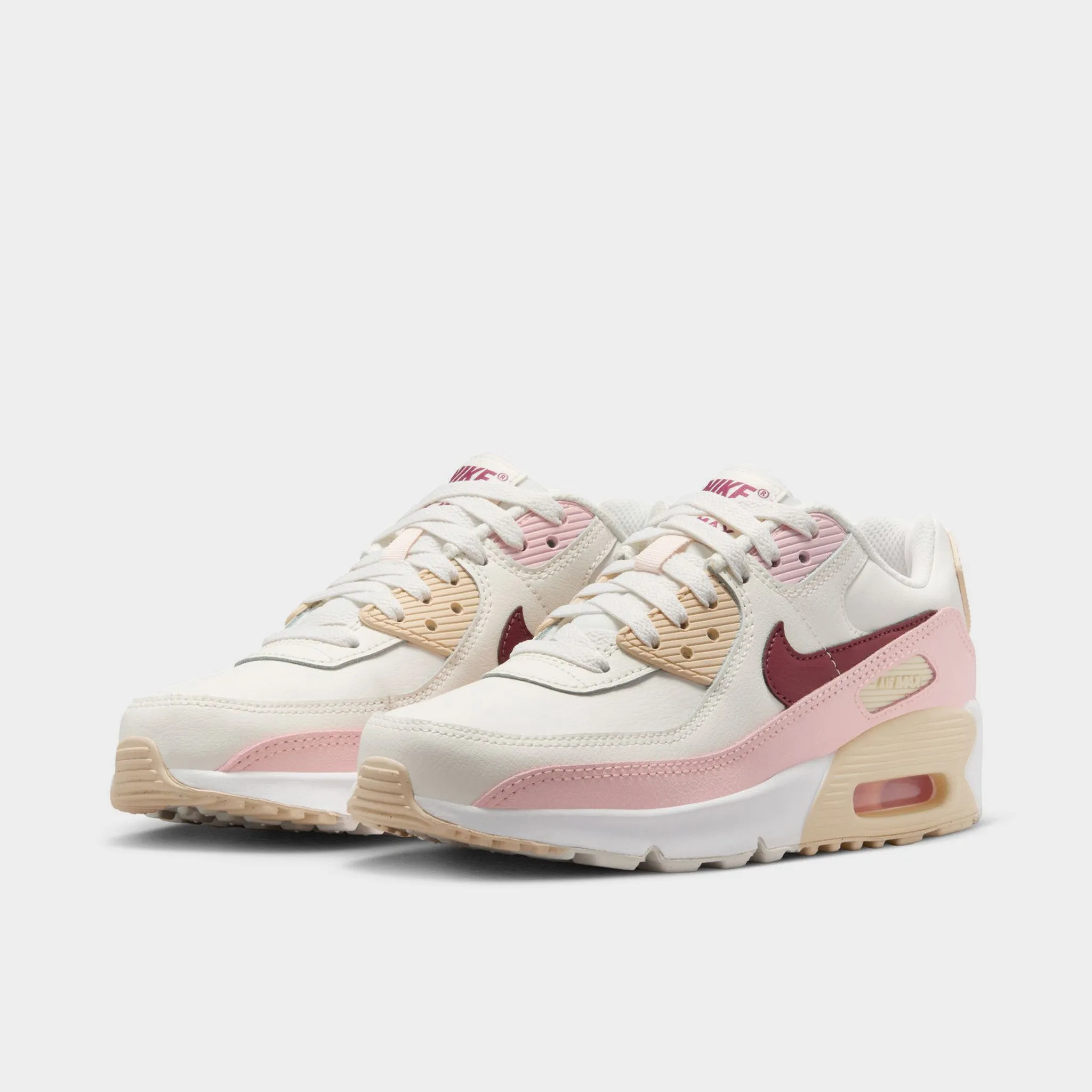 stylish shoe look Nike Air Max 90 GS Phantom / Dark Team Red - Echo Pink
