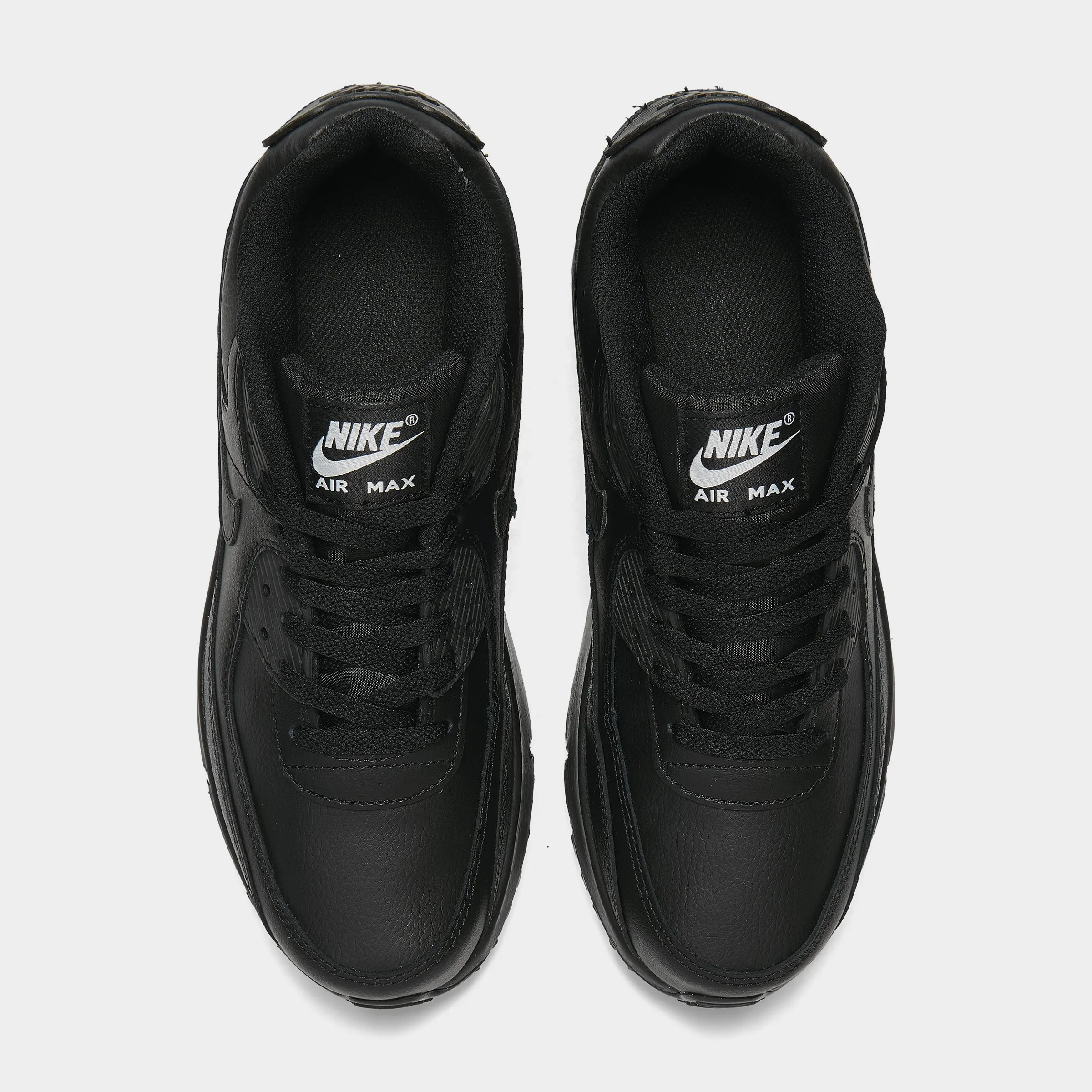 Nike Air Max 90 LTR GS Black / Black - White Natural Flexibility Easy Slip   On