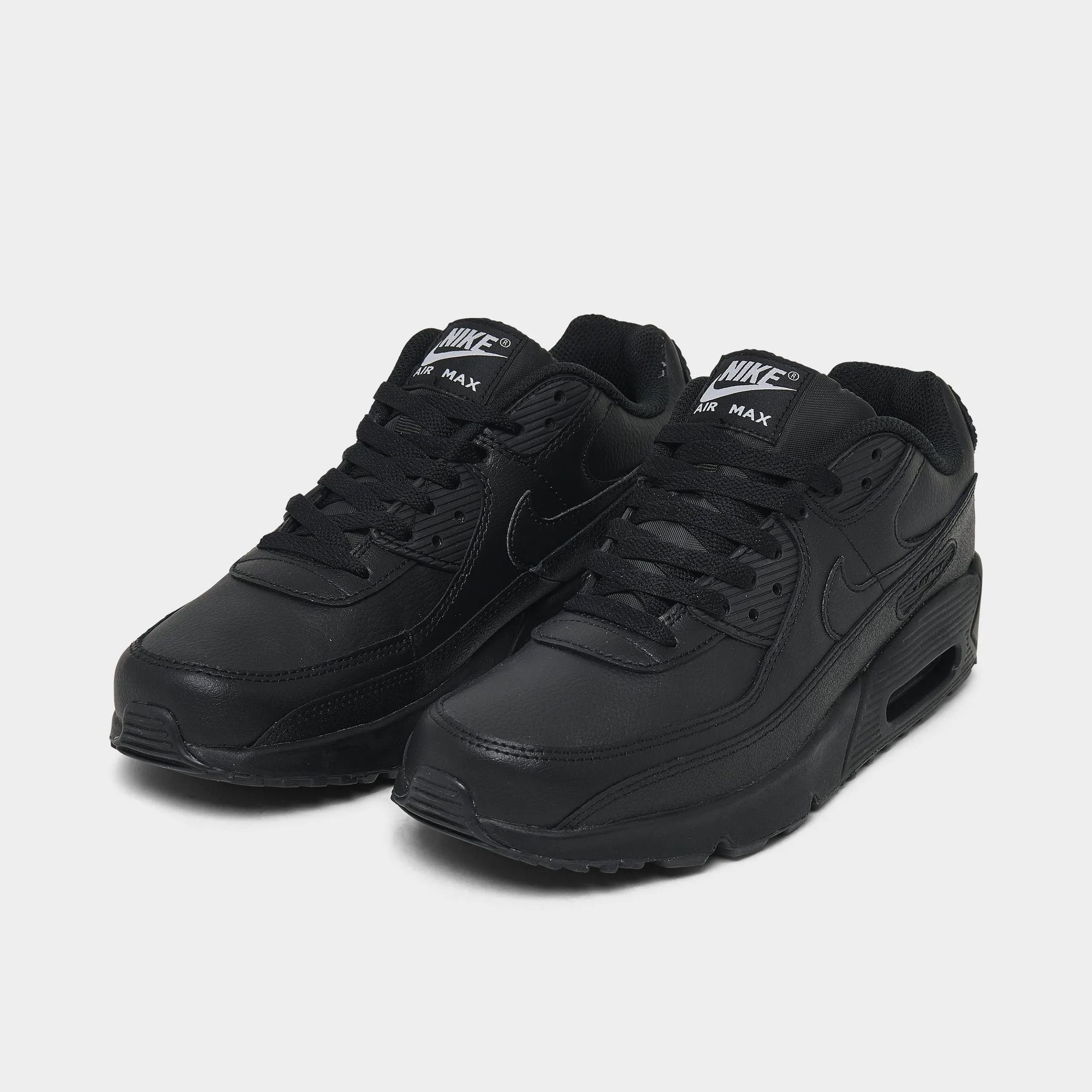 Nike Air Max 90 LTR GS Black / Black - White self - esteem running shoe victory