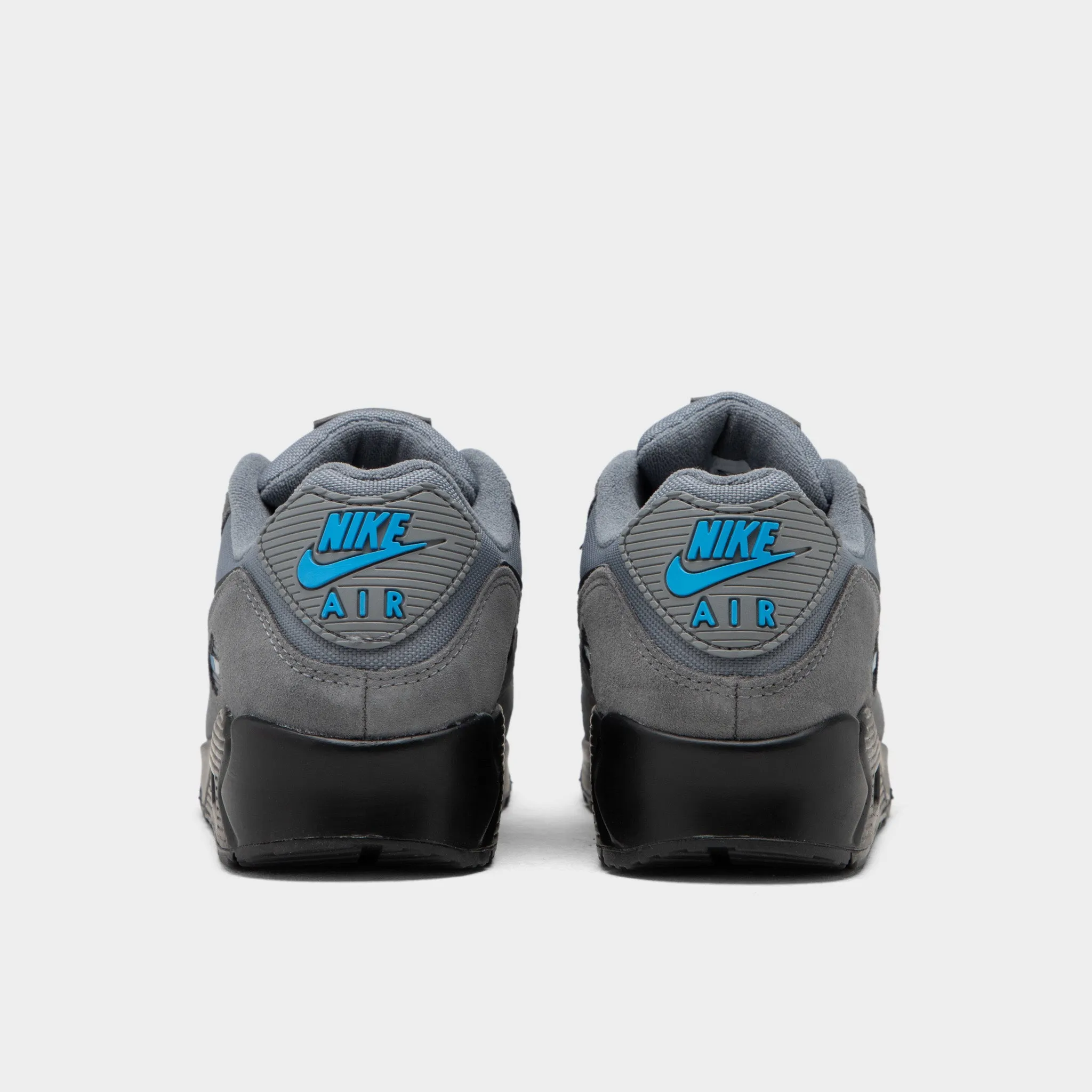 rubber - sole - feature shoes Nike Air Max 90 Smoke Grey / Light Photo Blue - Metallic Silver