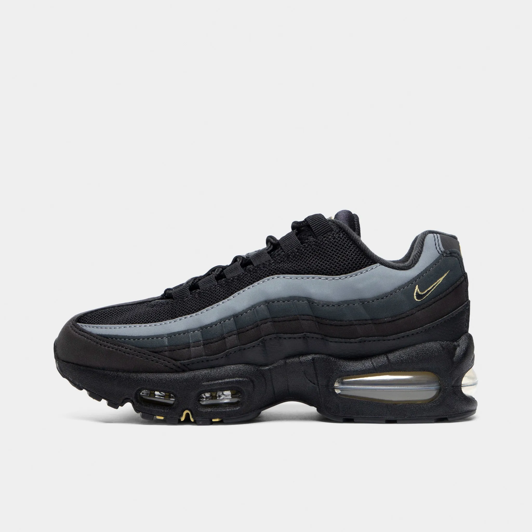 Nike Air Max 95 GS Black / Buff Gold - Anthrachite Seamless Design