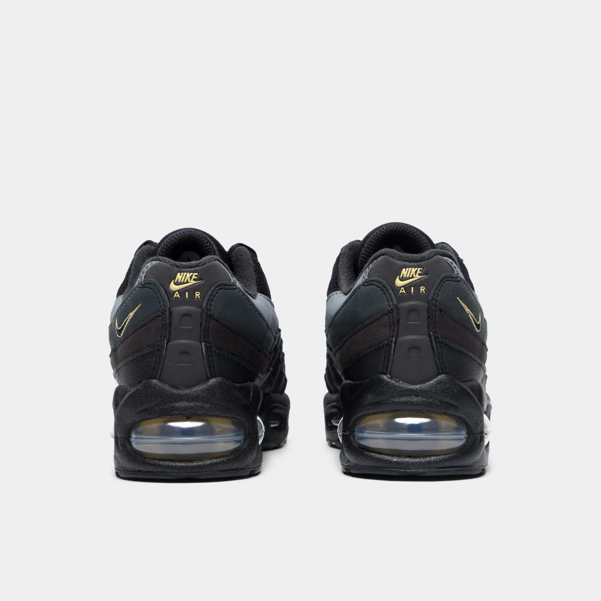 Nike Air Max 95 GS Black / Buff Gold - Anthrachite Ventilation holes