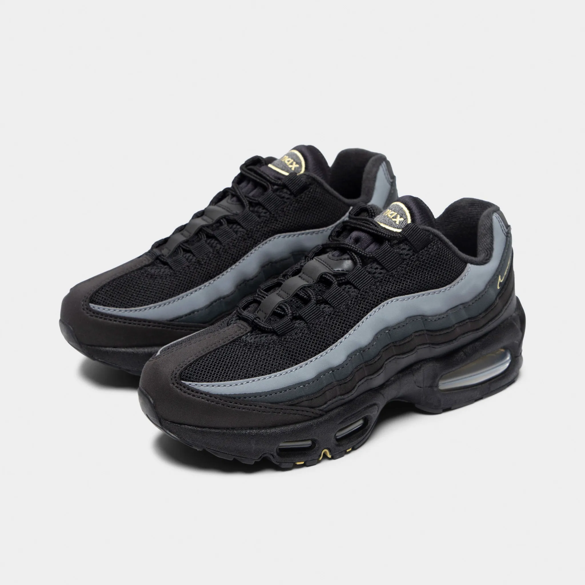 breathable experience well - designed Nike Air Max 95 GS Black / Buff Gold - Anthrachite