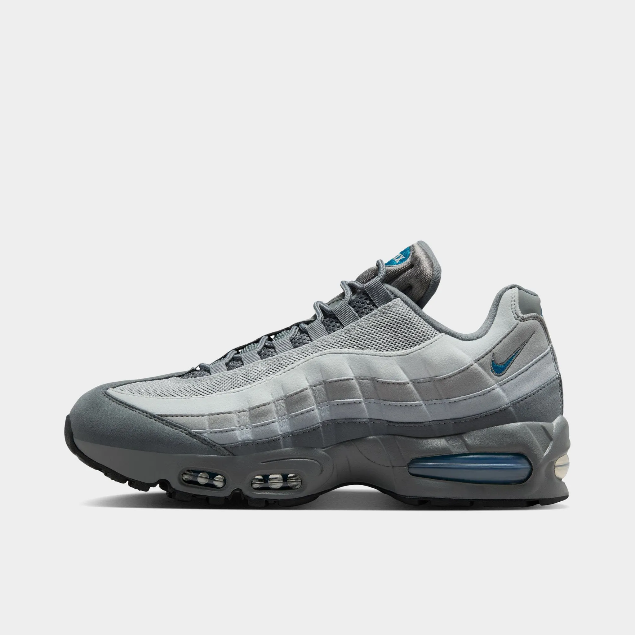 Nike Air Max 95 OG Smoke Grey / Green Abyss - Wolf Grey Fabric Upper Track