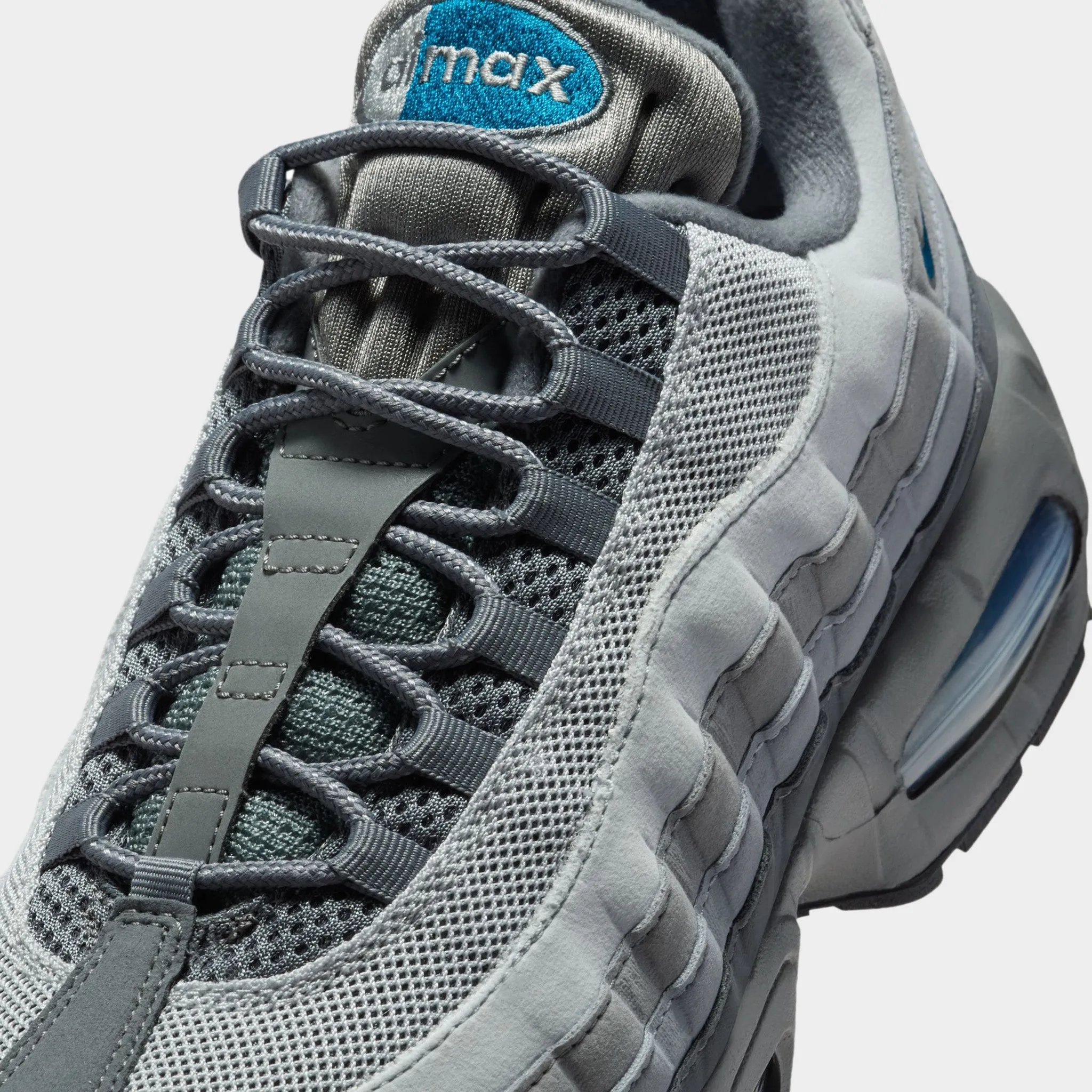 energy - returning technology shoes self - esteem running shoe victory Nike Air Max 95 OG Smoke Grey / Green Abyss - Wolf Grey