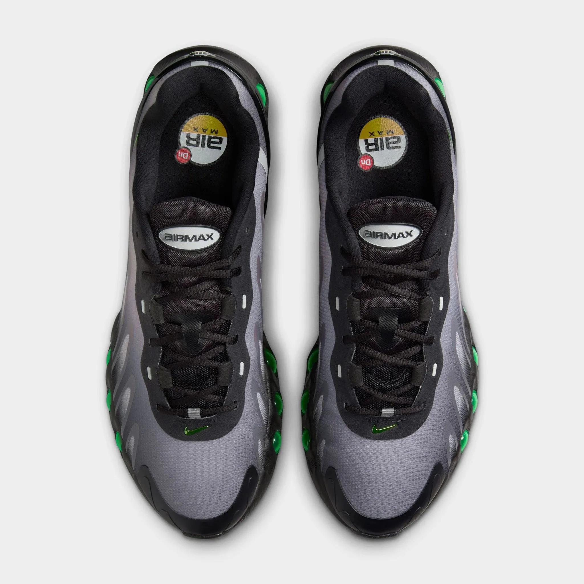 Nike Air Max DN8 Black / Volt - Light Smoke Grey Foot Arch Fit stain - resistant running wear