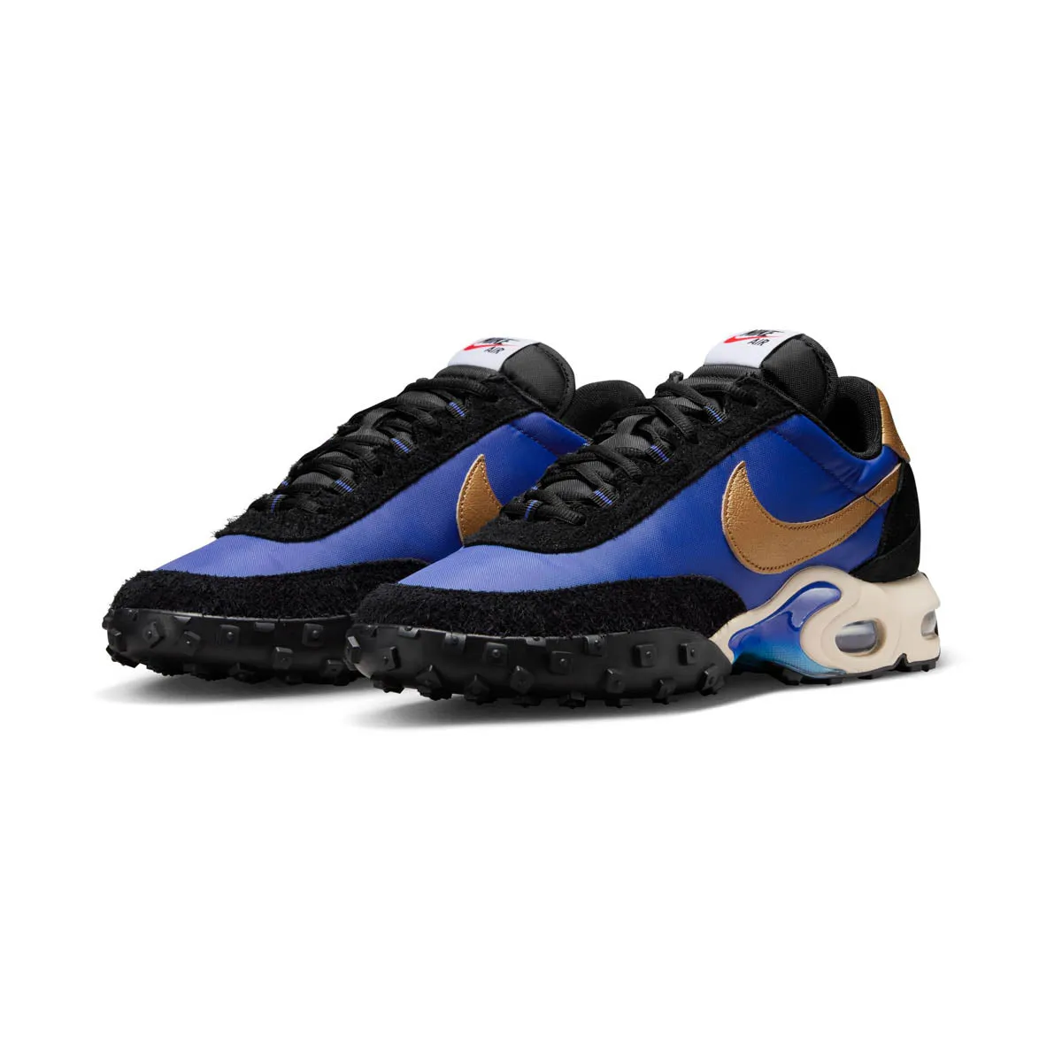 durable shoes Nike Air Max Waffle SP 'Hyper Blue Metallic Gold' Men's Shoes