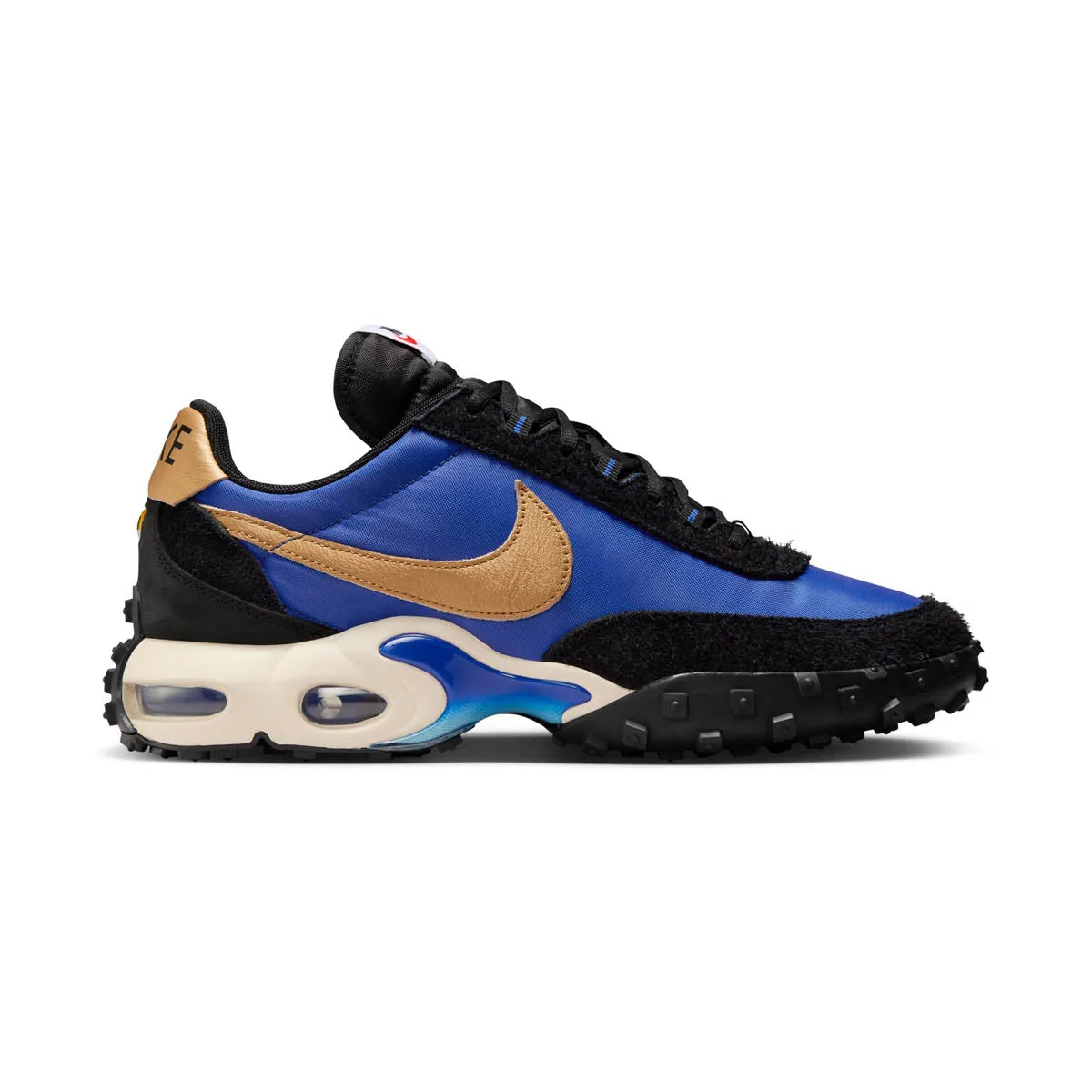 Nike Air Max Waffle SP 'Hyper Blue Metallic Gold' Men's Shoes Quiet Steps