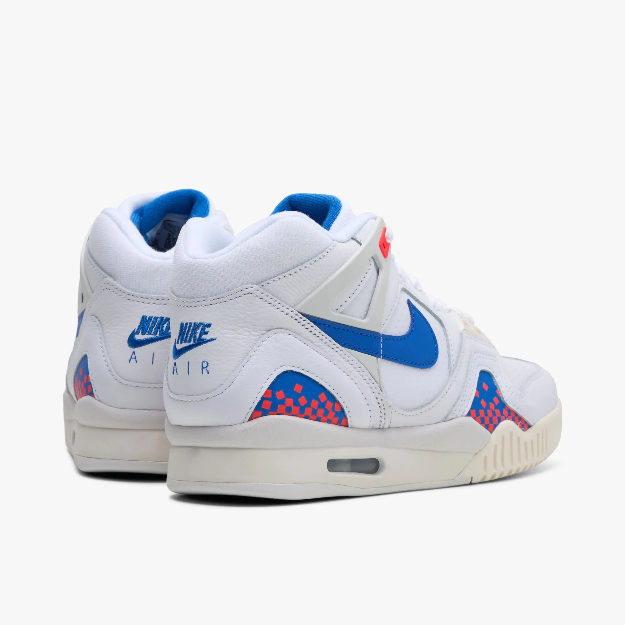 Nike Air Tech Challenge II White / Royal Blue - Laser Crimson Flexible Materials Padded Touch