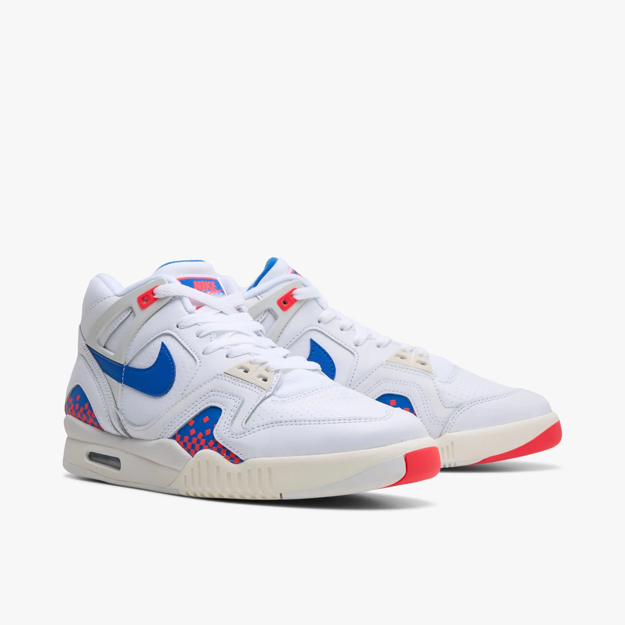 Hexagonal Grip Tread Nike Air Tech Challenge II White / Royal Blue - Laser Crimson