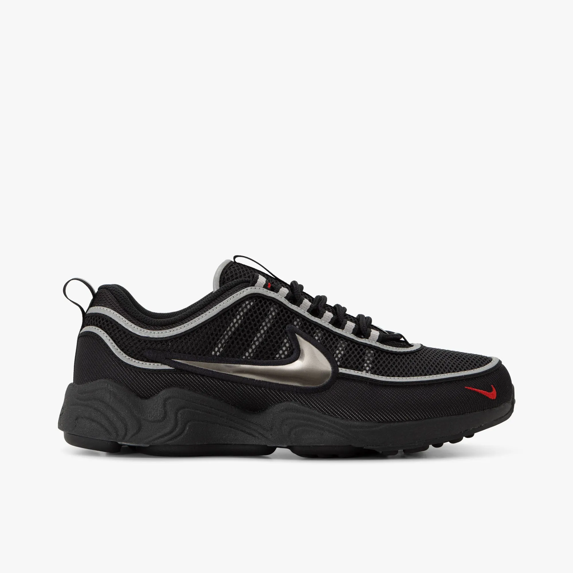 Nike Air Zoom Spiridon SP / Black / Black - Metallic Silver Medit Cool Fit And Go