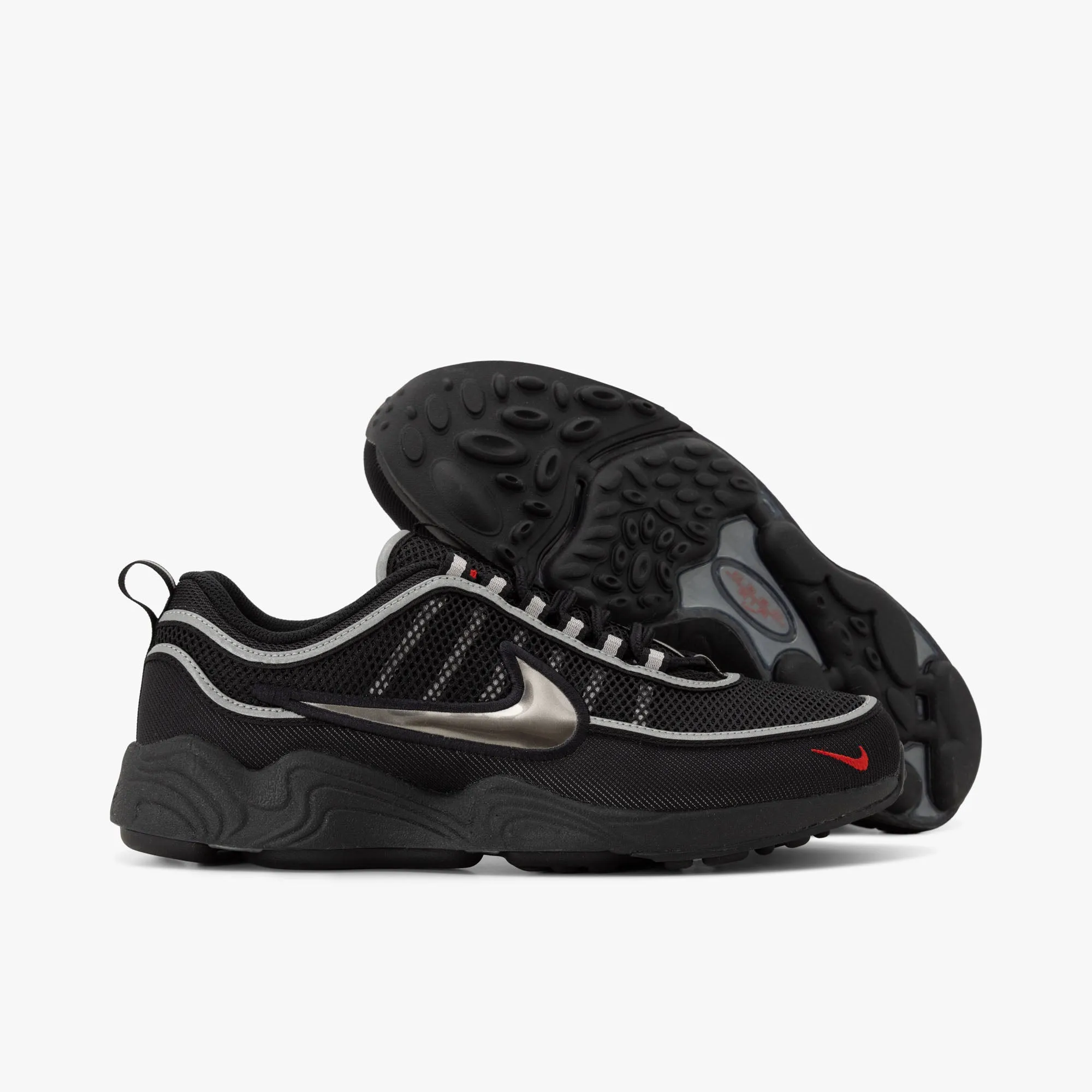 Nike Air Zoom Spiridon SP / Black / Black - Metallic Silver EVAOutsole 3D printed midsole