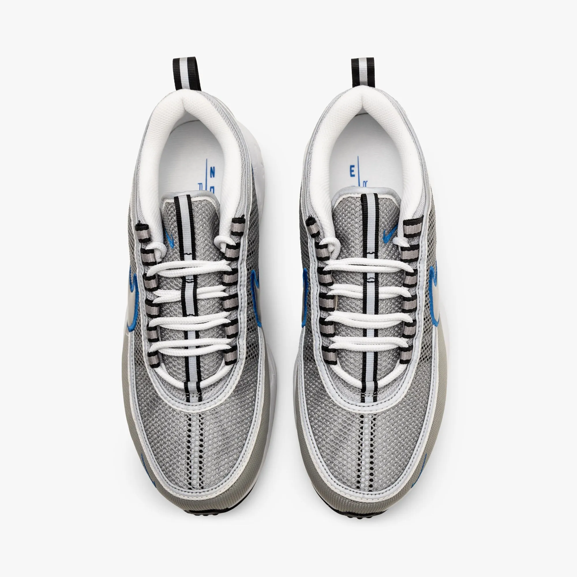 Nike Air Zoom Spiridon SP Metallic Silver / Signal Blue Retro Style Daily Match