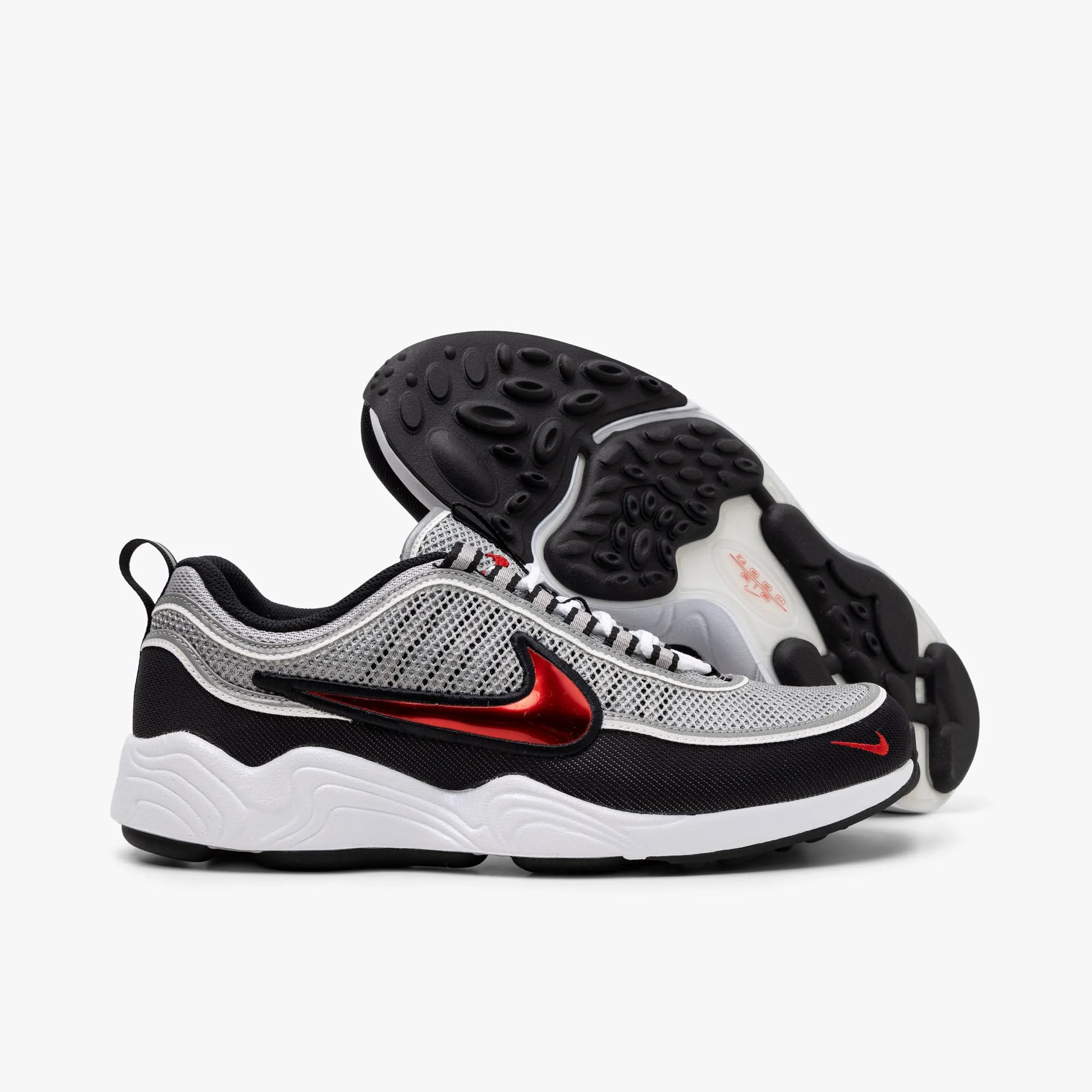 Runway Pop Cold Climate Nike Air Zoom Spiridon SP Metallic Silver / Sport Red