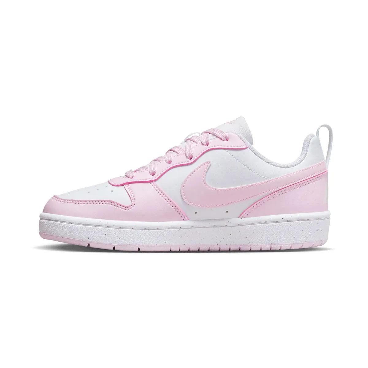 Cold Tone Nike Court Borough Low Recraft 'Pink Foam White' Big Kids' Shoes