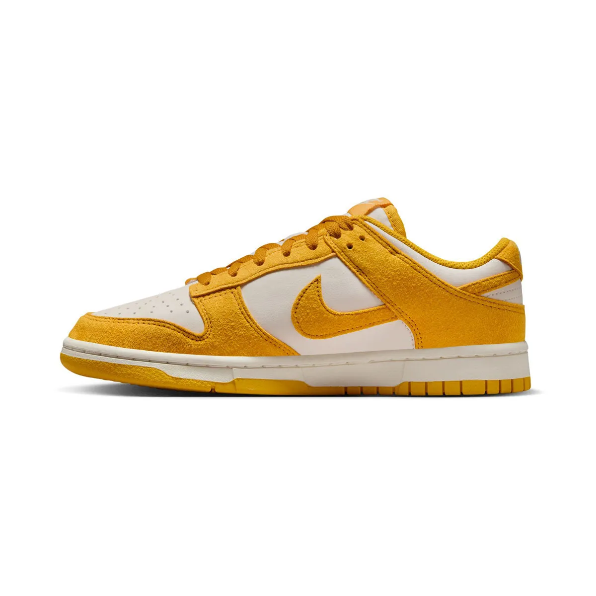 Heat Free Nike Dunk Low 'Dark Sulfur Gold Mini Swoosh' Women's Shoes