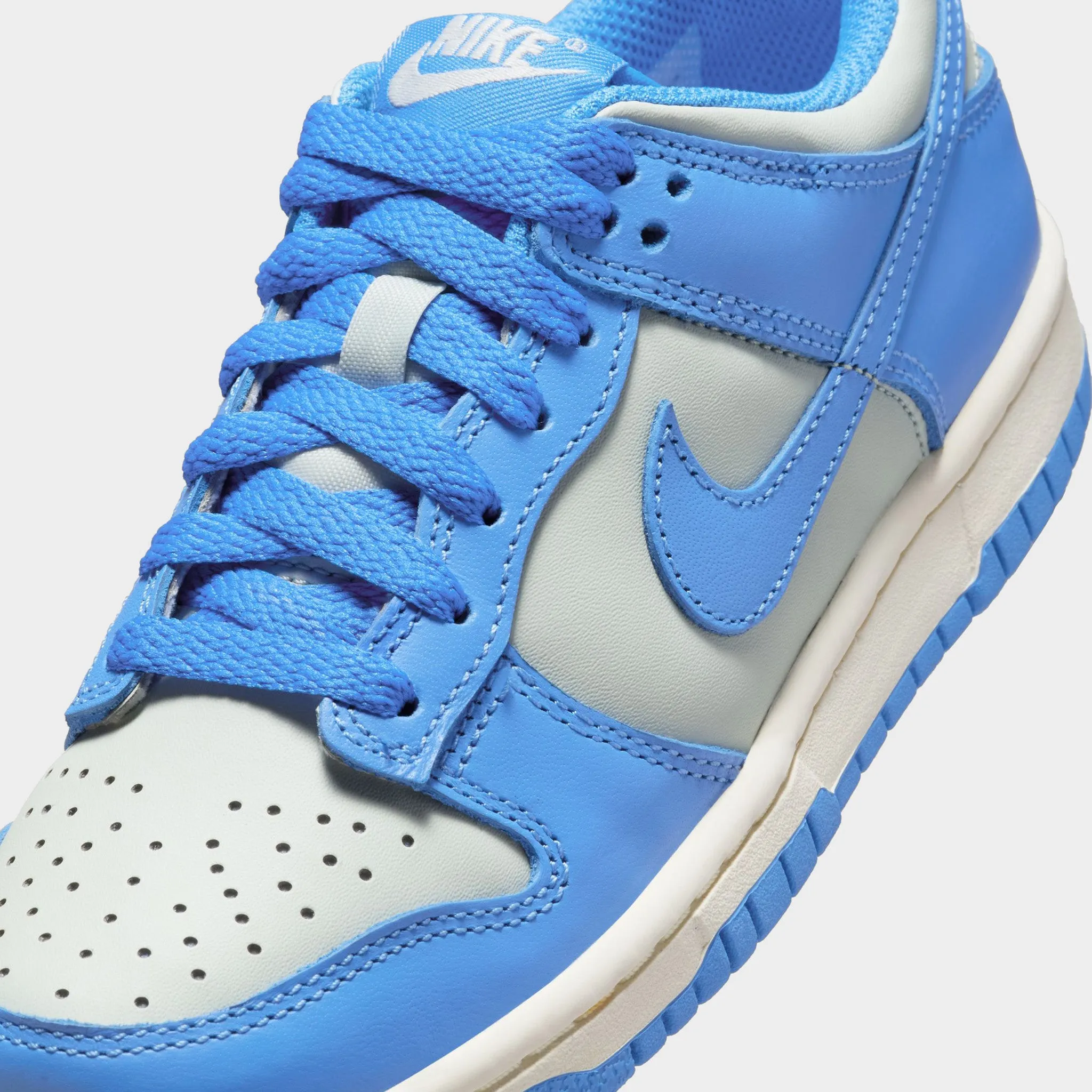 Nike Dunk Low GS Light Silver / Light Photo Blue - Sail Dynamic Fit Webbing Stylish Design